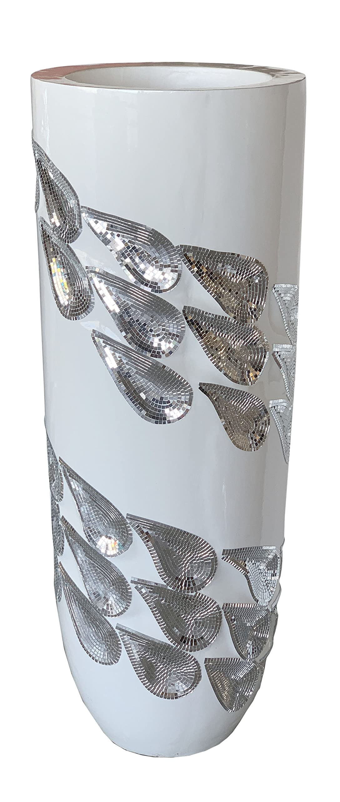 Modern Silver Swirl Vases Set of 3 - Elegant Home Decor for Living Room, Wedding Centerpiece & Gift Idea