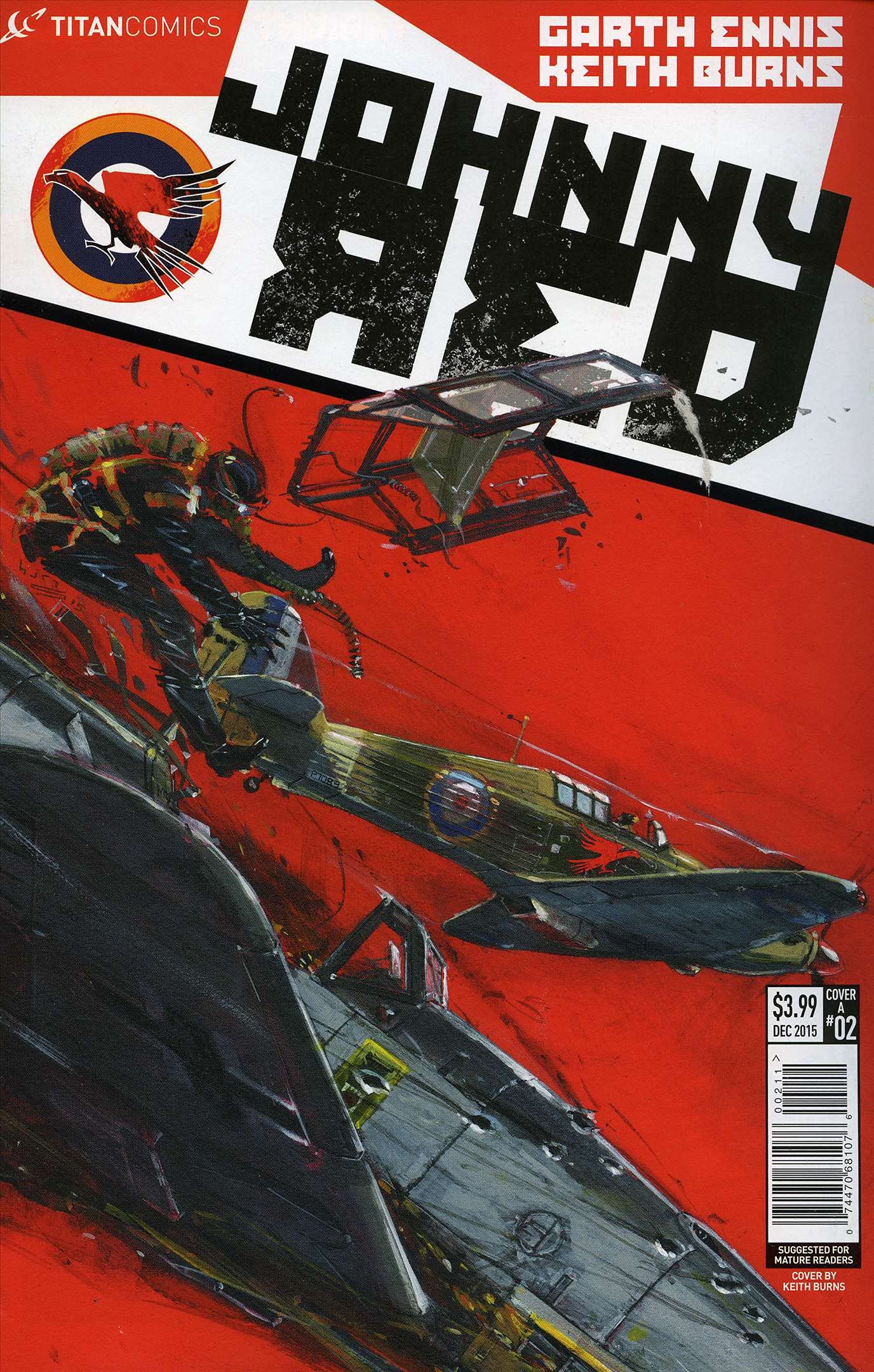 Johnny Red (2nd Series) #2A VF/NM Titan Comic Book by Garth Ennis - Rare Collectible WWII War Story for Comic Enthusiasts & Investors