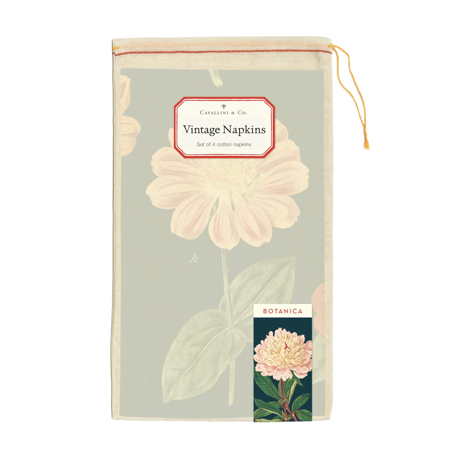 Botanica Cloth Napkin Set of 4 - 100% Cotton Eco-Friendly Dinner Napkins for Formal Dining, Parties & Everyday Use