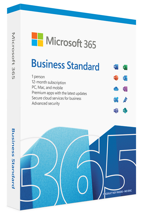 Microsoft 365 Business Standard - 1 Year Subscription for 1 User & 5 Devices | Cloud Productivity Suite for Small Businesses | Remote Work & Team Collaboration Solution
