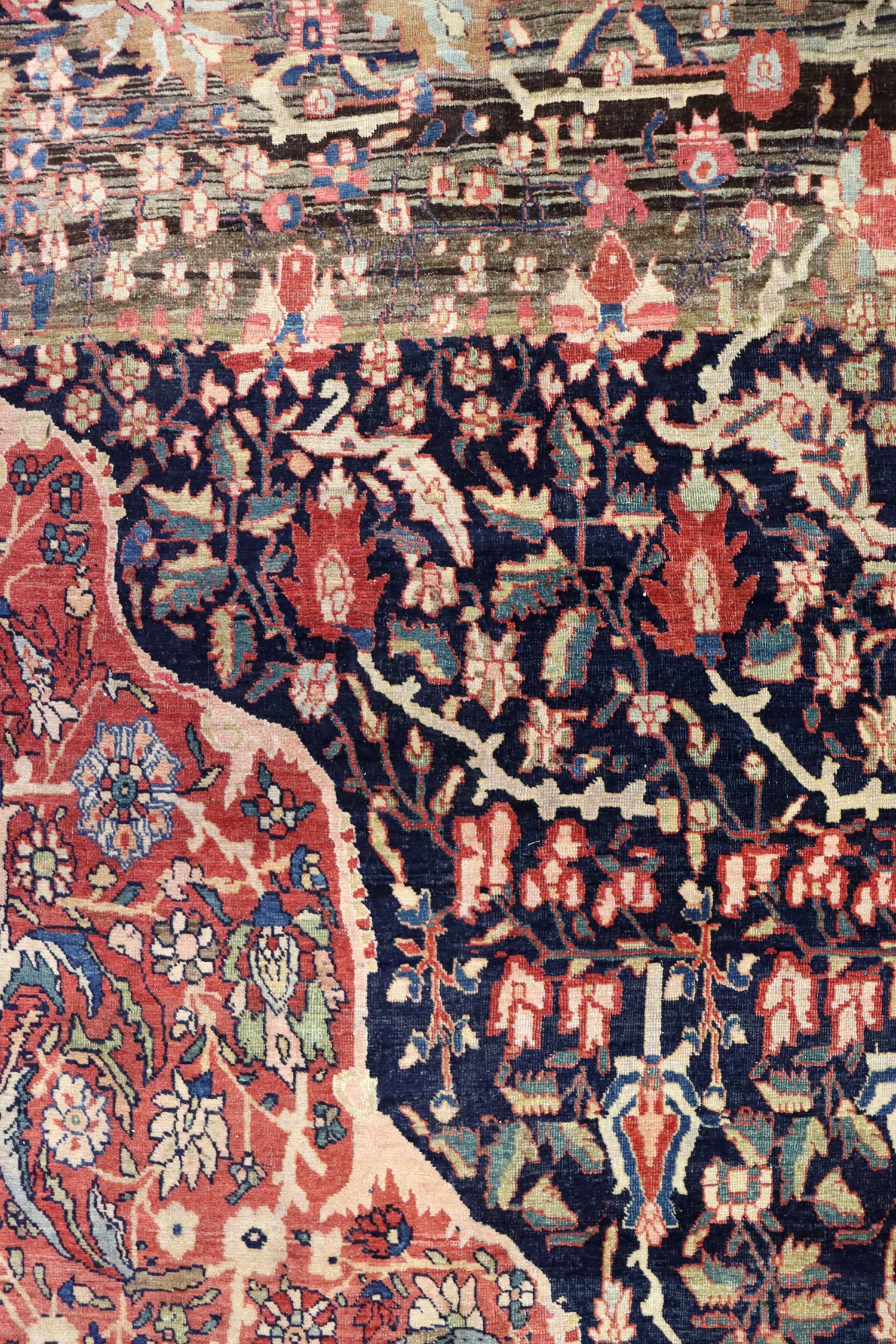 Antique Ferahan Sarouk Handwoven Traditional Persian Rug - JF8586 - Perfect for Living Room, Bedroom & Home Decor