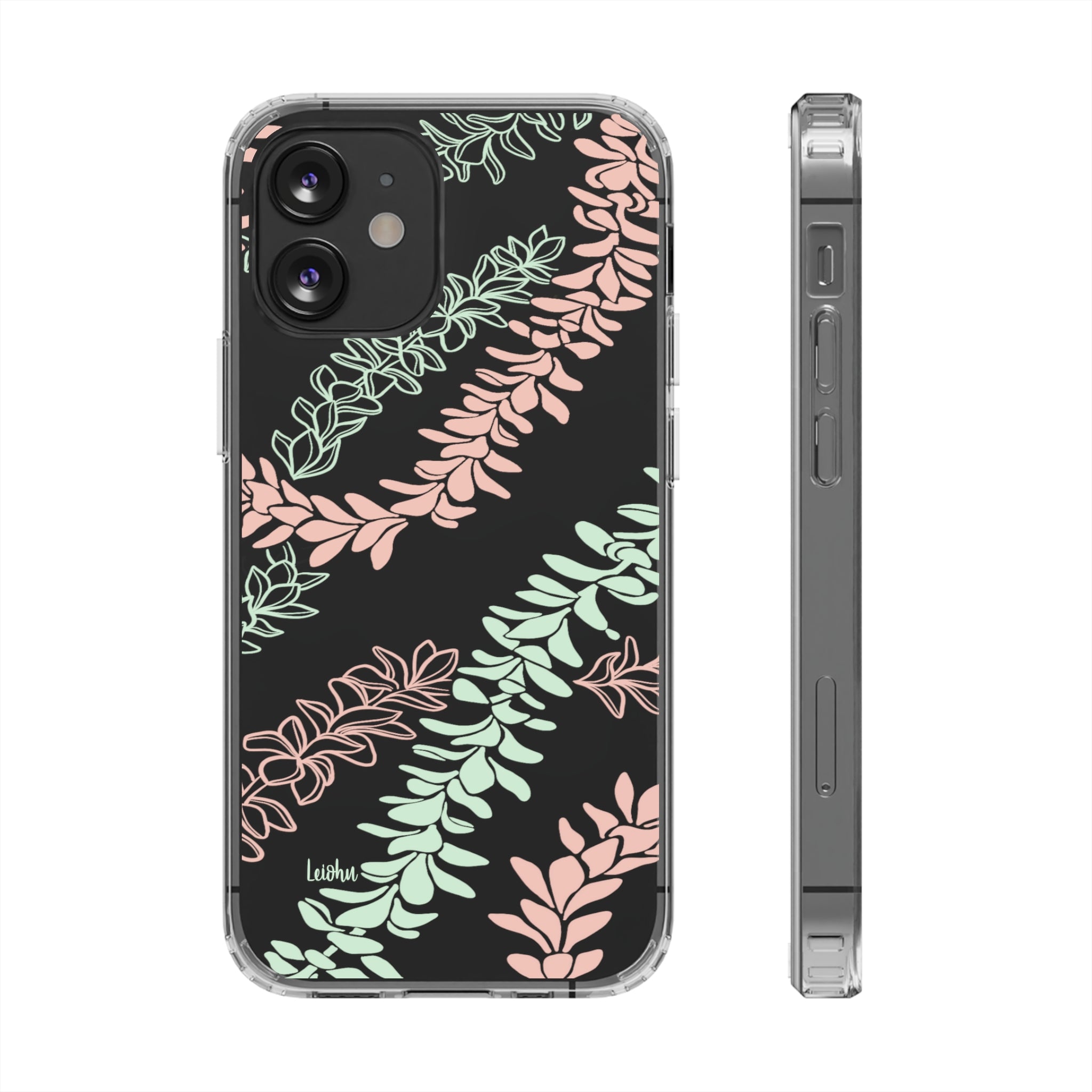 Groovy Pua Melia Clear Phone Case - Slim Protective Cover for iPhone 13, 12, 11 | Shatterproof & Scratch-Resistant | Perfect for Everyday Use, Travel & Outdoor Activities