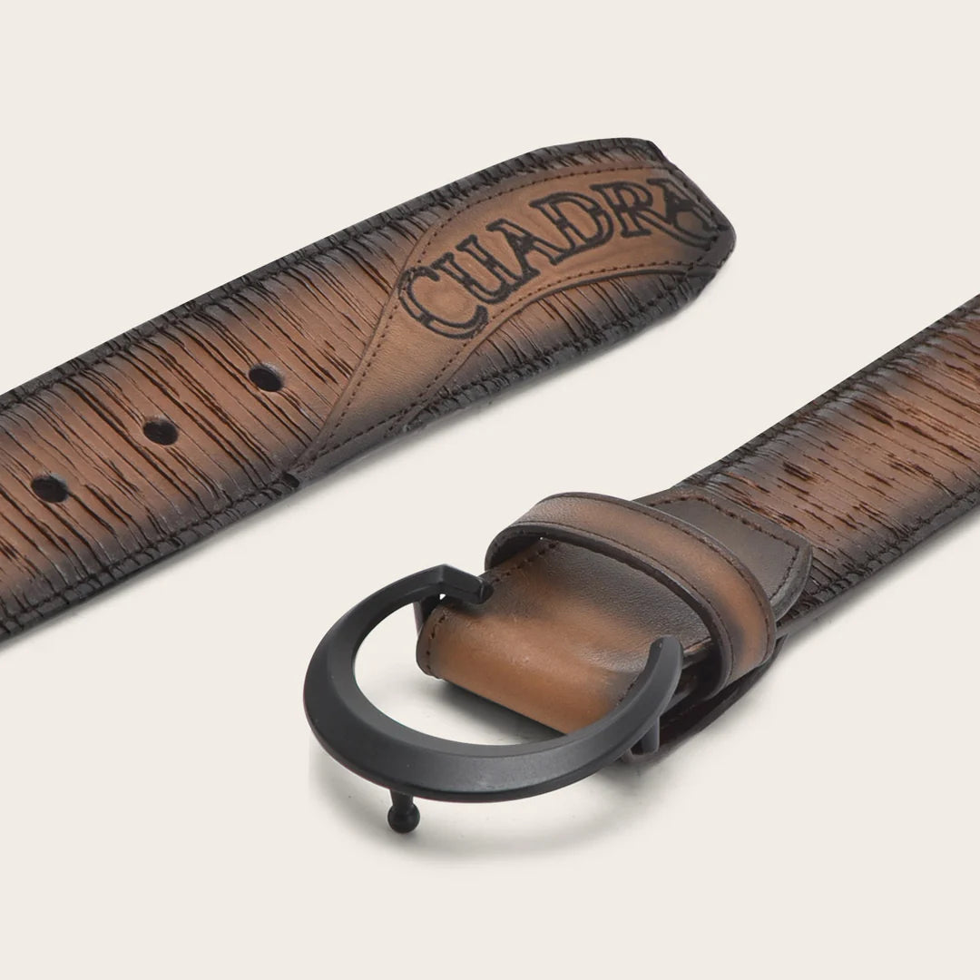 CS556RS Men's Casual Western Cowhide Leather Belt - Genuine Leather, Adjustable, Stylish & Durable - Perfect for Jeans, Workwear & Everyday Outfits