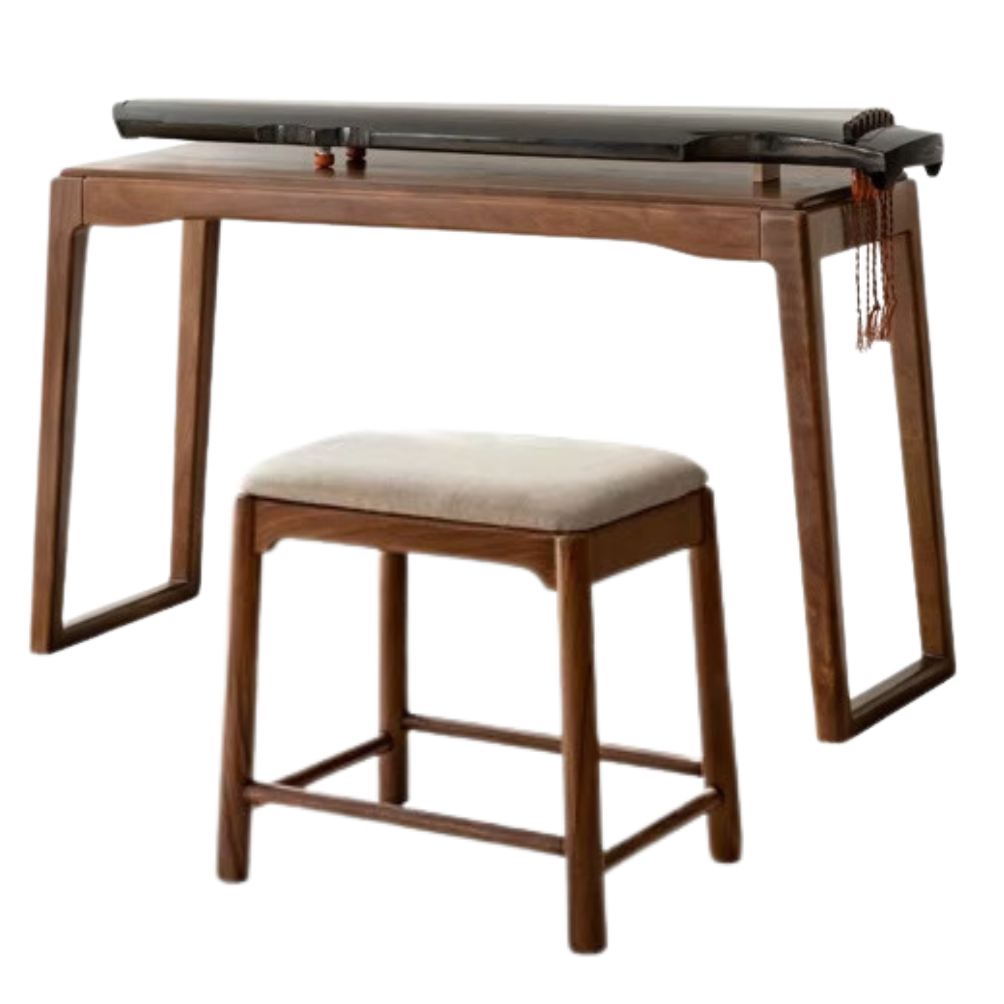 Premium Black Walnut & Oak Solid Wood Desk - Handcrafted Office Desk for Home & Workspace - Durable Writing Table for Study, Work & Remote Office