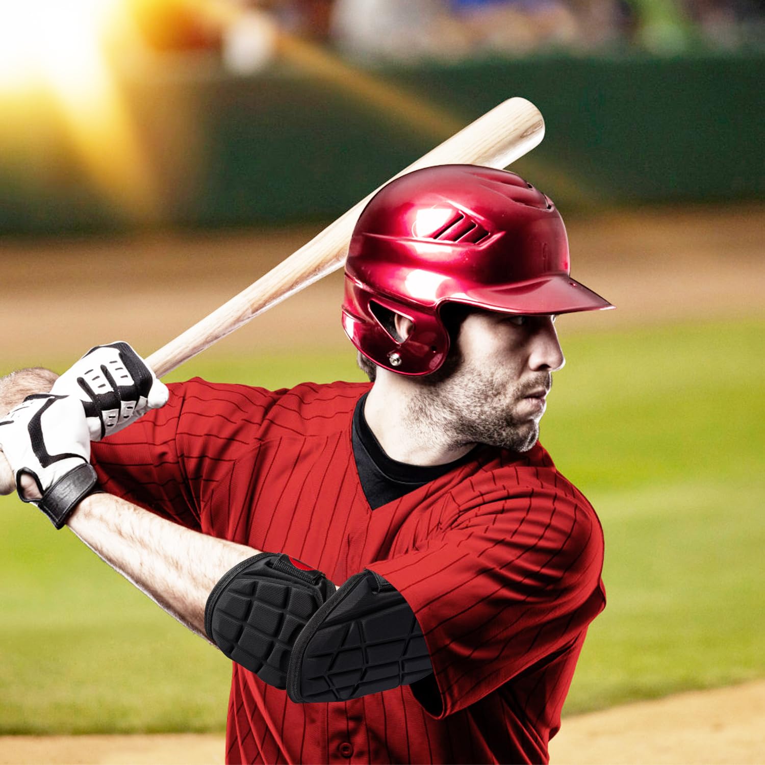 Baseball & Softball Elbow Guard Pad for Youth & Adult - Protective Gear for Hitting, Pitching & Fielding - Ideal for Training, Games & Practice Sessions