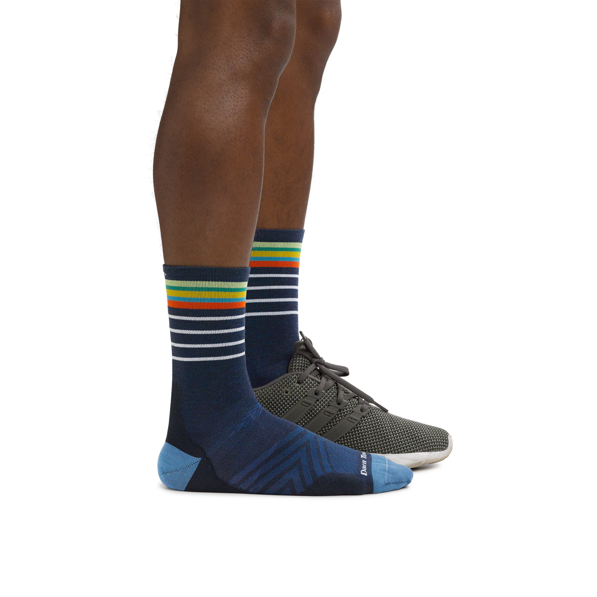 Ultra Lightweight Men's Running Socks - Stride Micro Crew Athletic Socks for Jogging, Gym & Outdoor Sports - Breathable Performance Socks for Marathon & Workout