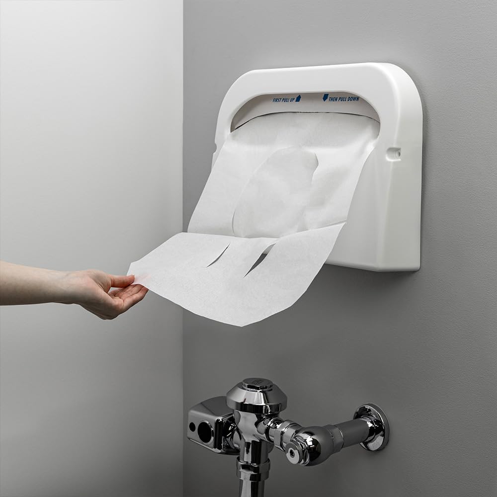 HOSPECO Discreet Half-Fold Toilet Seat Covers - 14.25
