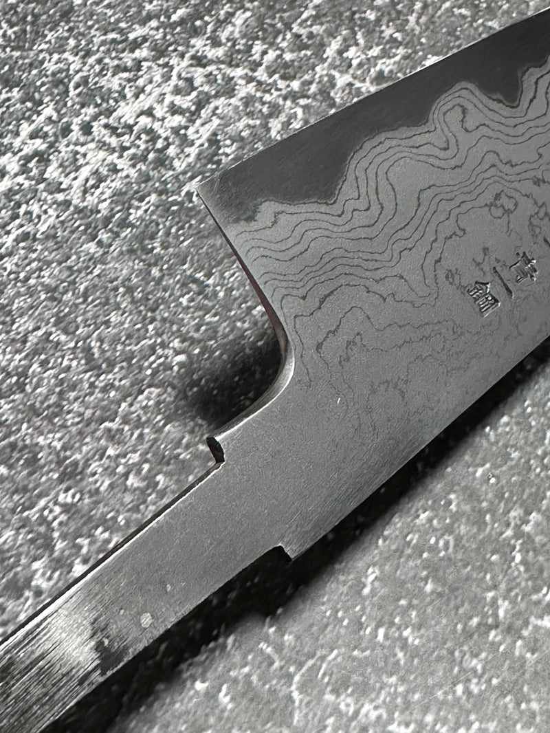 Premium Yoshikazu Tanaka Blue #1 Damascus 240mm Gyuto Knife - No Handle - High Carbon Steel Japanese Chef Knife for Sushi, Meat, and Vegetable Cutting - Perfect for Professional Chefs & Home Cooking