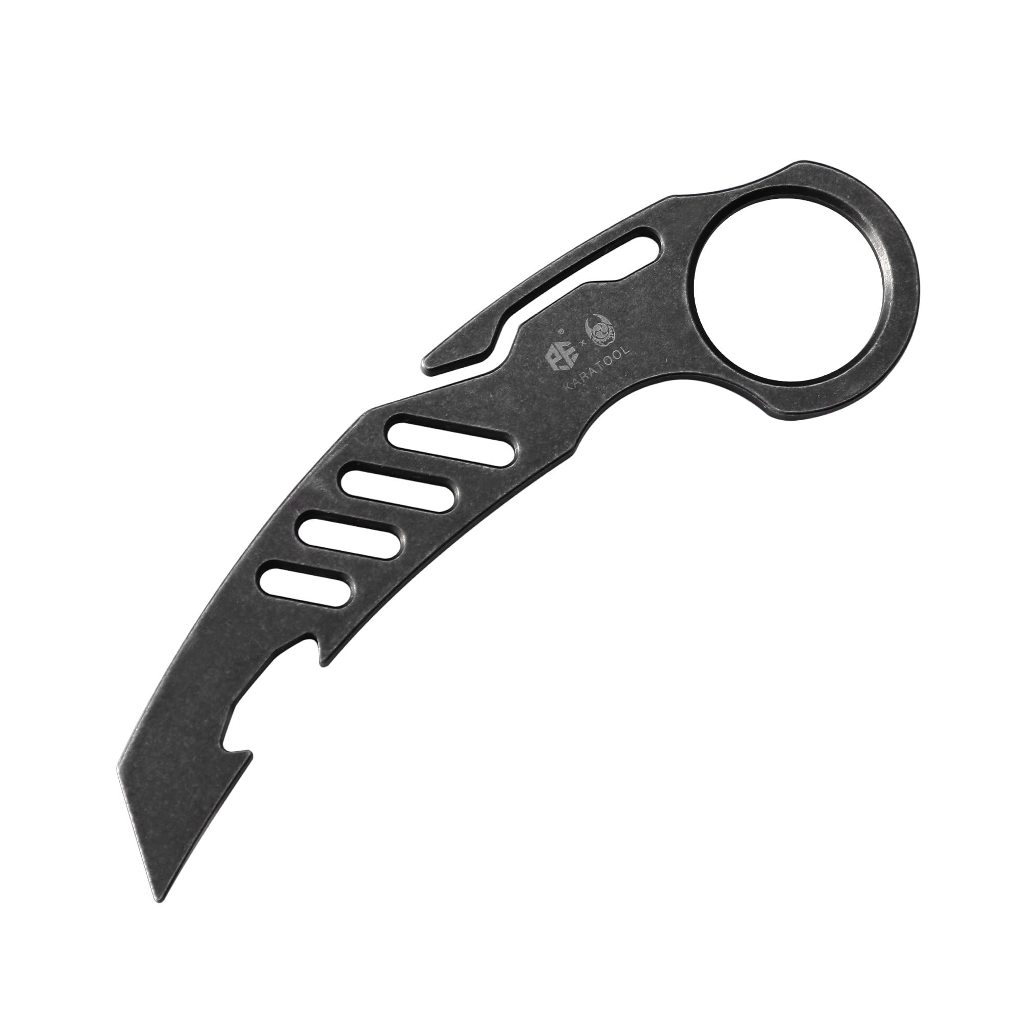 Premium Titanium Pry Bar Tool by Petrified Fish - Black | EDC Multi-Tool for Camping, Survival, and Everyday Carry | Durable & Lightweight for Outdoor Adventures