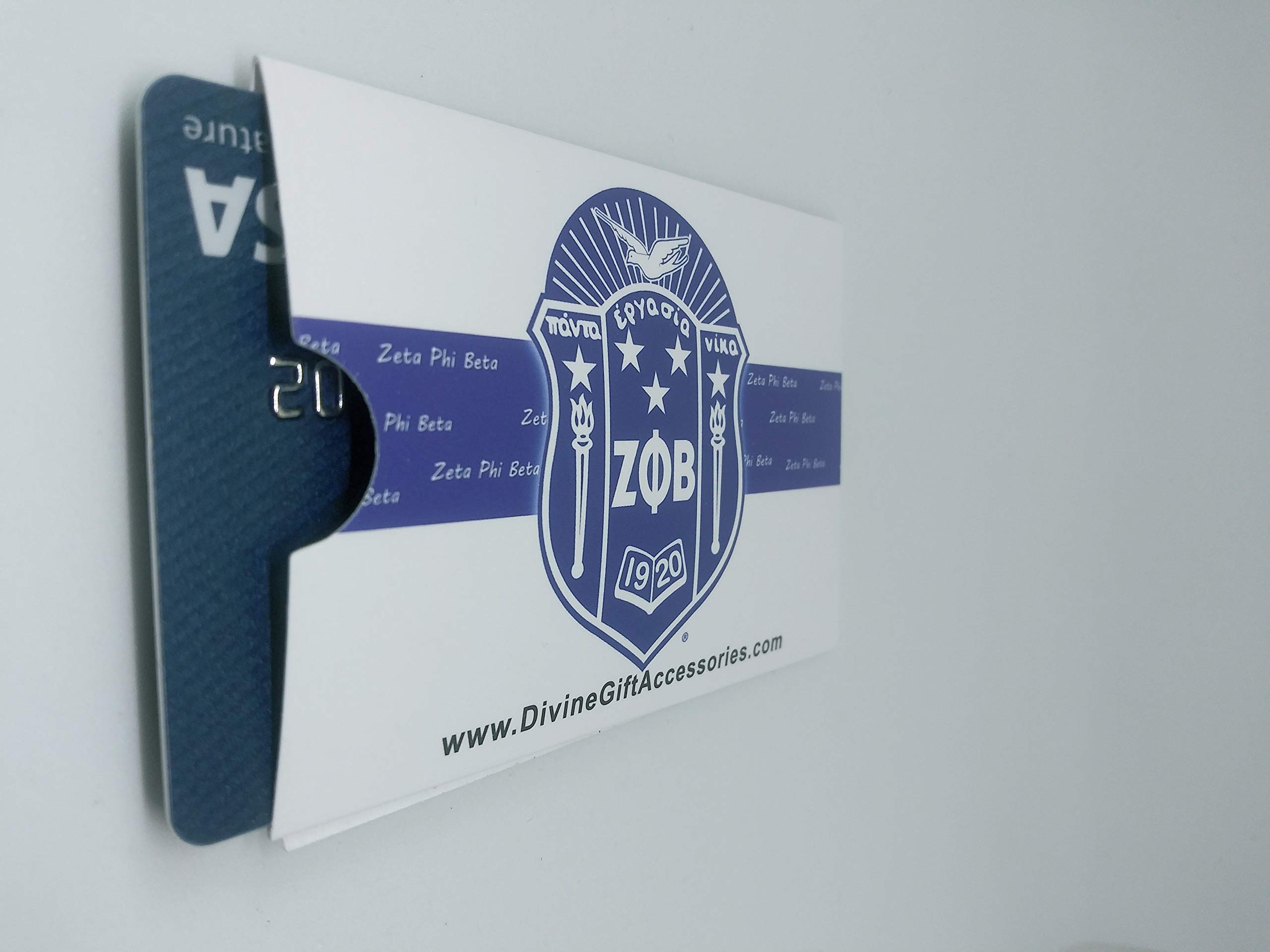 6 Zeta Phi Beta Gift Card Holders with Envelopes - Perfect for Sorority Gifts, Graduation, Sisterhood Events & Greek Life Accessories