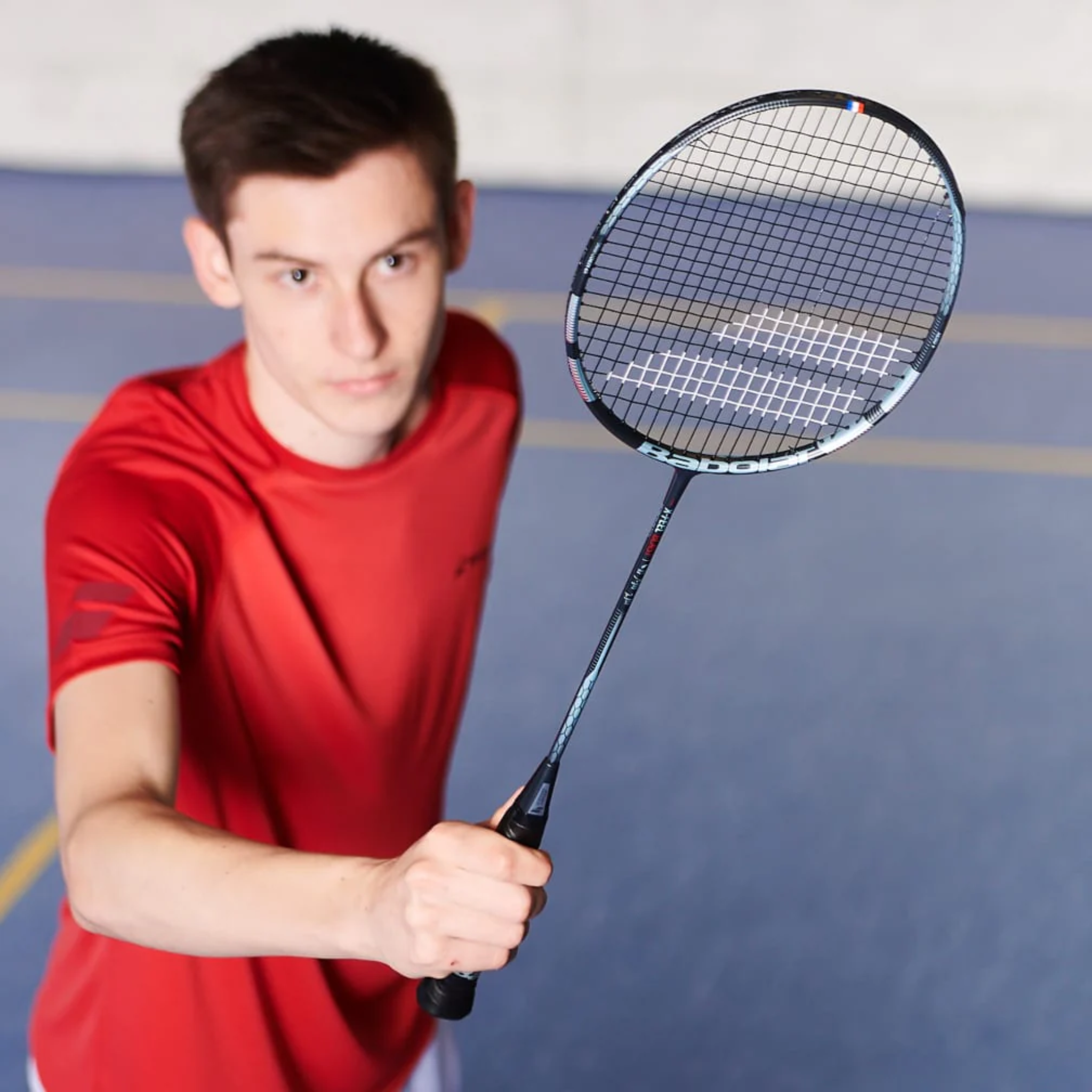 Babolat XFeel Blast Unstrung Badminton Racket | Lightweight Carbon Fiber Shuttlecock Racket for Professional & Recreational Players | Perfect for Tournaments, Training & Backyard Games