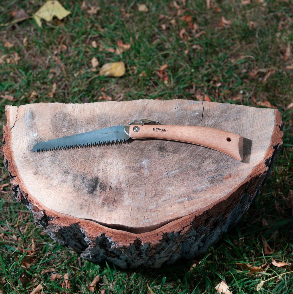Best Opinel Folding Saw for Outdoor Camping, Hiking & Woodworking - High-Quality Portable Hand Saw for Pruning, Cutting & DIY Projects