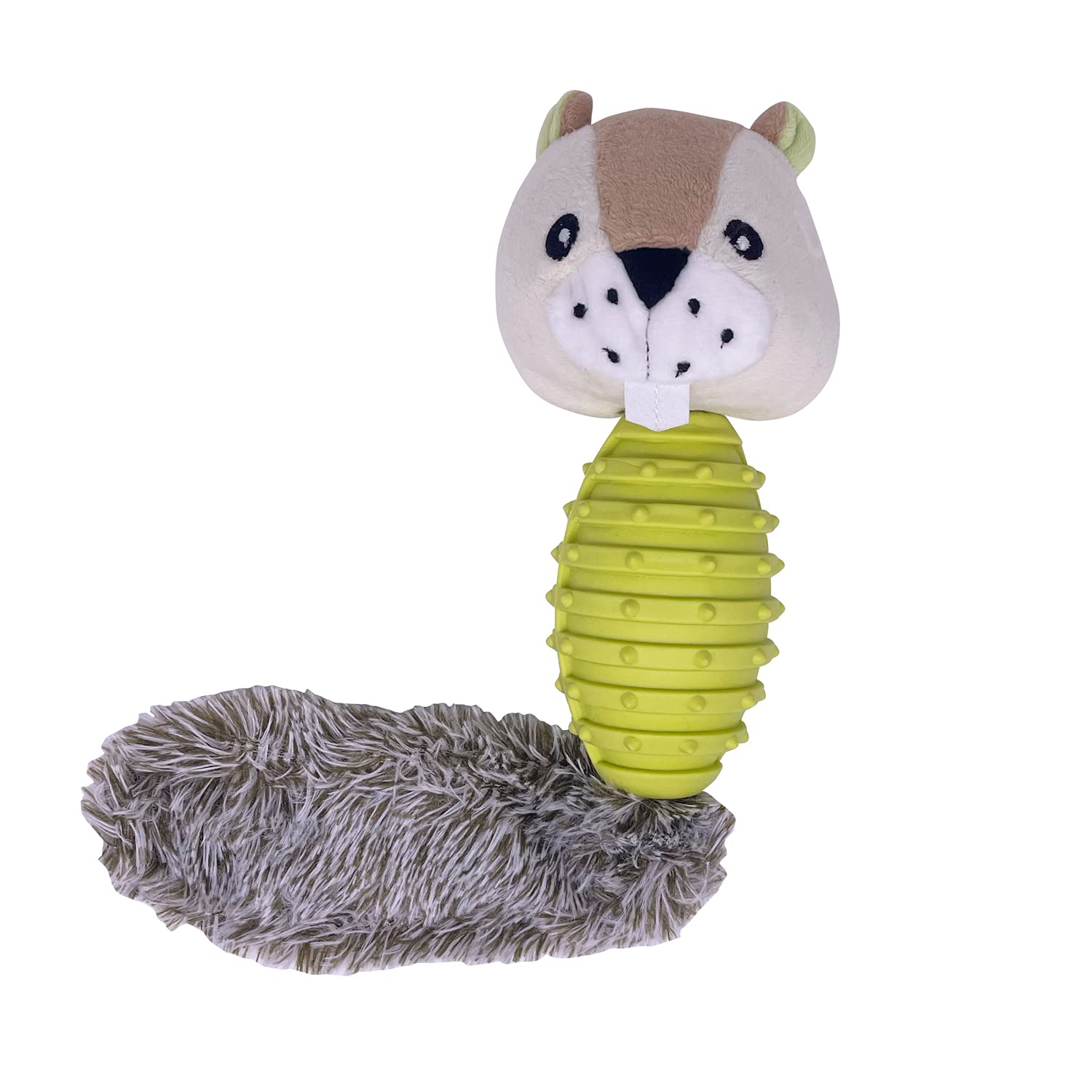 **Pieamia Durable Squeaky Dog Chew Toys for Aggressive Chewers - Teeth Cleaning Chew Toy for Small & Medium Dogs (Squirrel Design) - Perfect for Indoor Play & Dental Health**