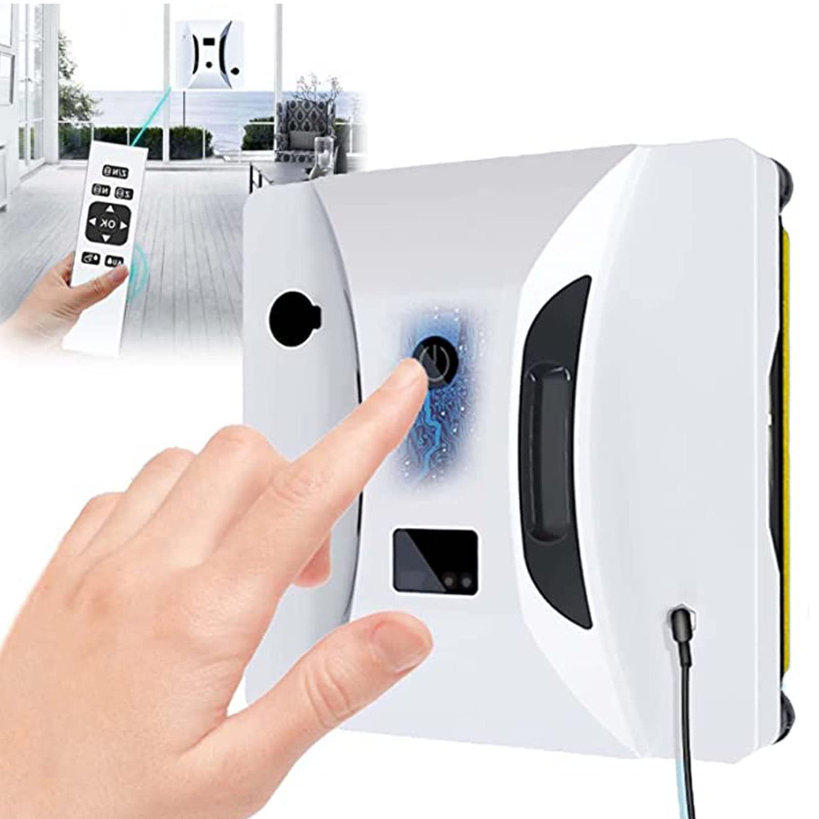 Automatic Window Cleaning Robot with Remote Control - Smart Glass Cleaner for Indoor/Outdoor Use, Deep Cleans Windows, Tiles & Ceilings | Perfect for High-Rise Buildings, Skylights & Hard-to-Reach Areas