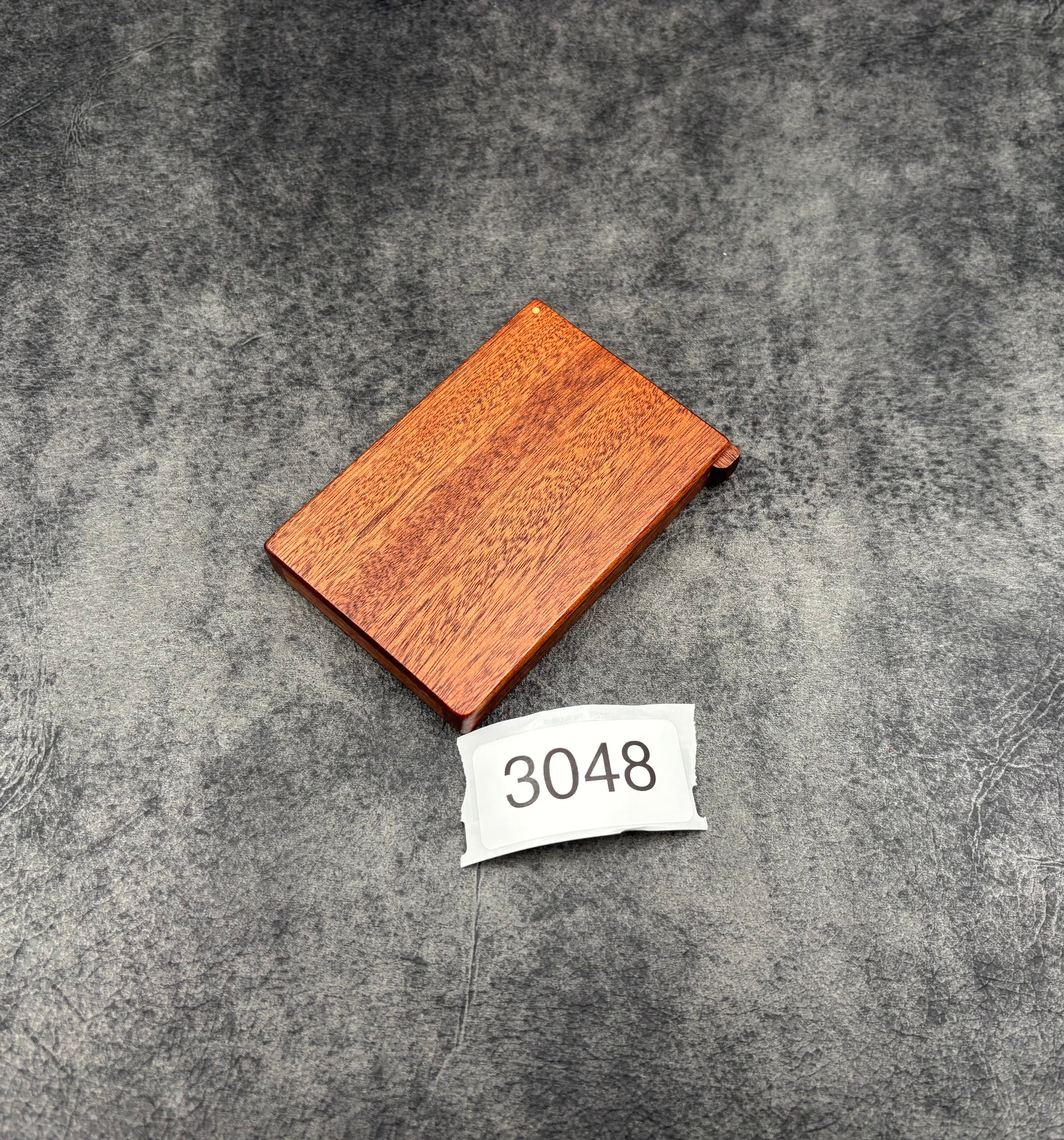 Premium Mahogany Wood Business Card Holder - Elegant & Durable SECONDS 3048 - Perfect for Office, Networking & Professional Gifts