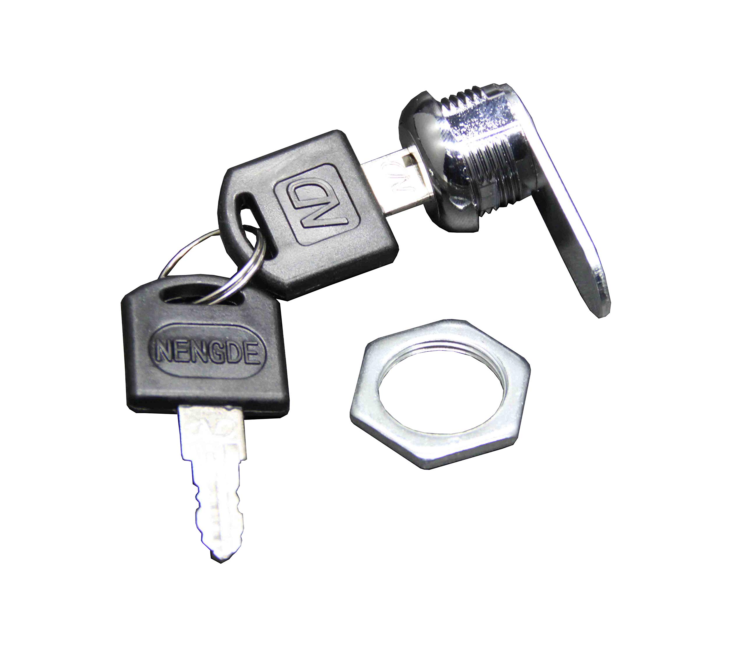 FixtureDisplays® 4-Pack Cam Locks for Suggestion Mailbox & Donation Box - Secure Cabinet Locking Mechanism (Model 15211 LOCK-4PK-SNL) - Ideal for Offices, Schools, and Public Spaces