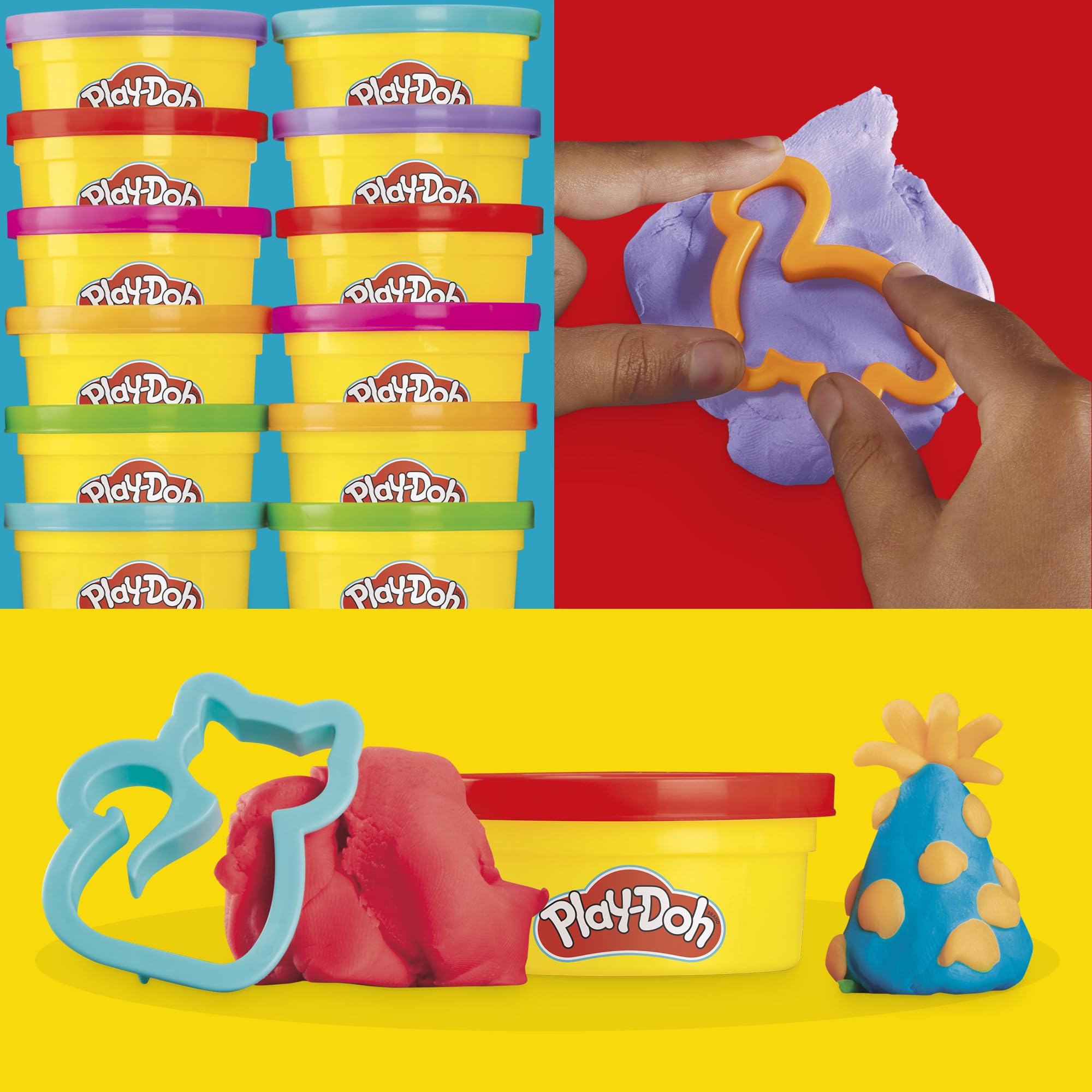 Play-Doh Party Favor Pack - Bulk 24 Pack of Non-Toxic Modeling Compound with Fun Cutters | Perfect for Kids Birthday Parties, Classroom Rewards & Goodie Bag Fillers | Safe Creative Play for Children Ages 3+ (Amazon Exclusive)