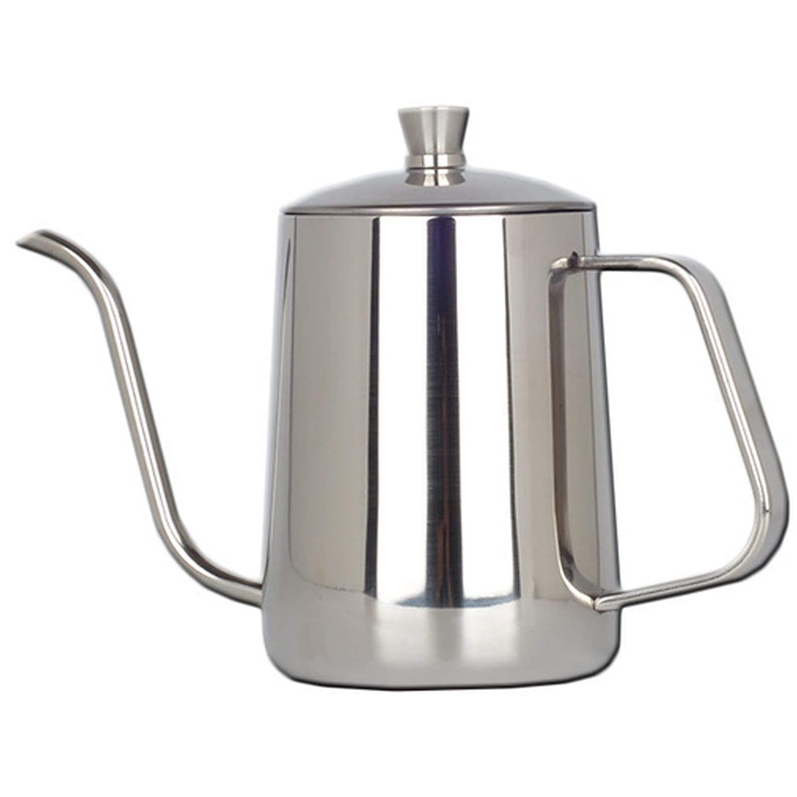 DXDUI Portable Stainless Steel Turkish Coffee Pot - 350ml Silver, Reusable for Gas, Induction & Electric Stoves - Perfect for Camping, Home Brewing & Gifts