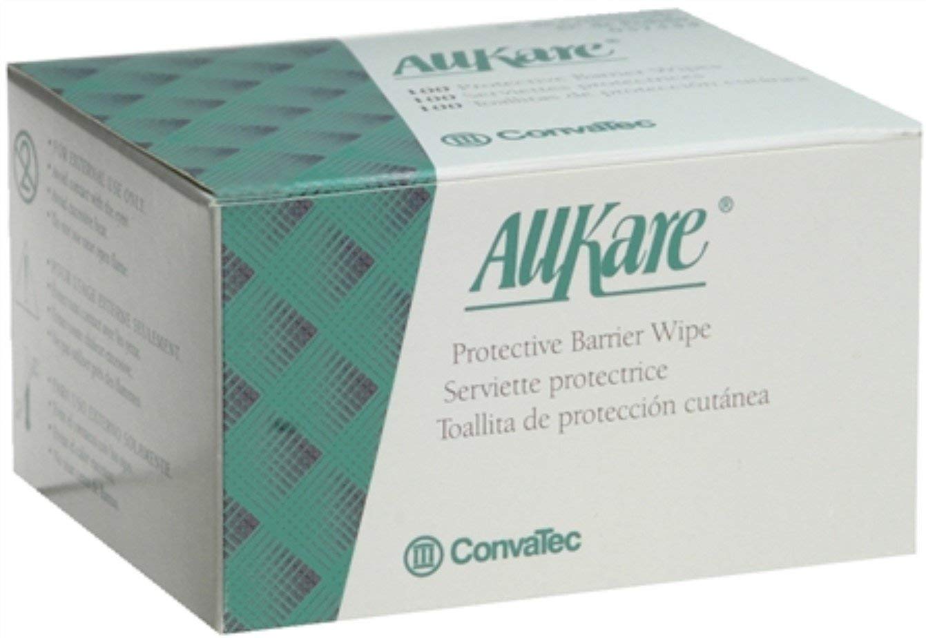 ConvaTec AllKare Protective Barrier Wipes - Pack of 5 (100 Wipes Each) | Skin Protection for Incontinence Care | Ideal for Home Healthcare & Elderly Care