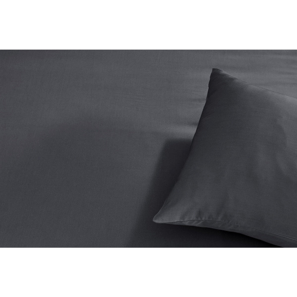 100% Natural Bamboo Quilt Cover Set - King Size Charcoal Gray - Soft & Breathable Bedding for All Seasons - Perfect for Home, Hotel, and Guest Room Decor