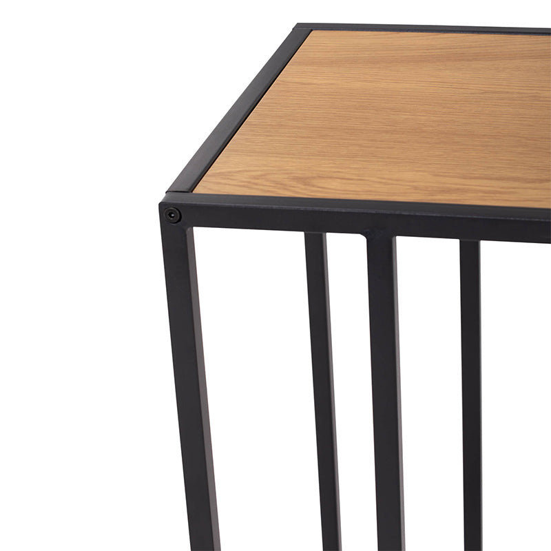 BRADFORD Adjustable Laptop Desk Stand - Natural Wood & Black Finish, Portable Lap Desk for Work, Study, Gaming, and Bedroom Use