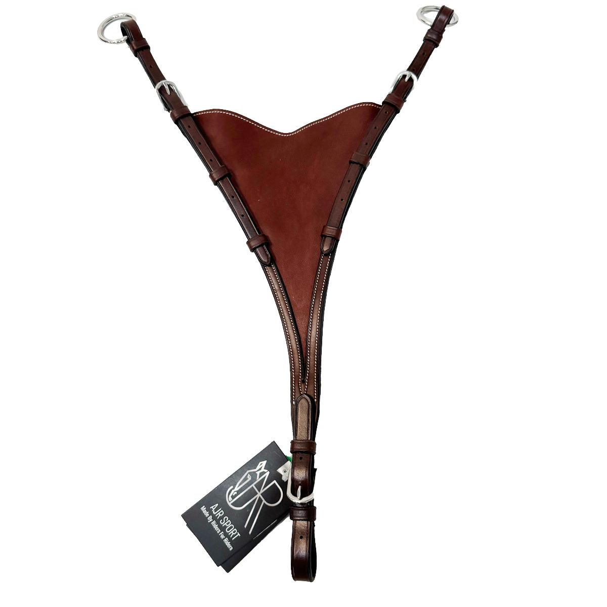 AJR Bib Martingale Attachment - Soft Leather Dog Collar Accessory for Training & Control - Perfect for Walking, Obedience Training, and Everyday Use