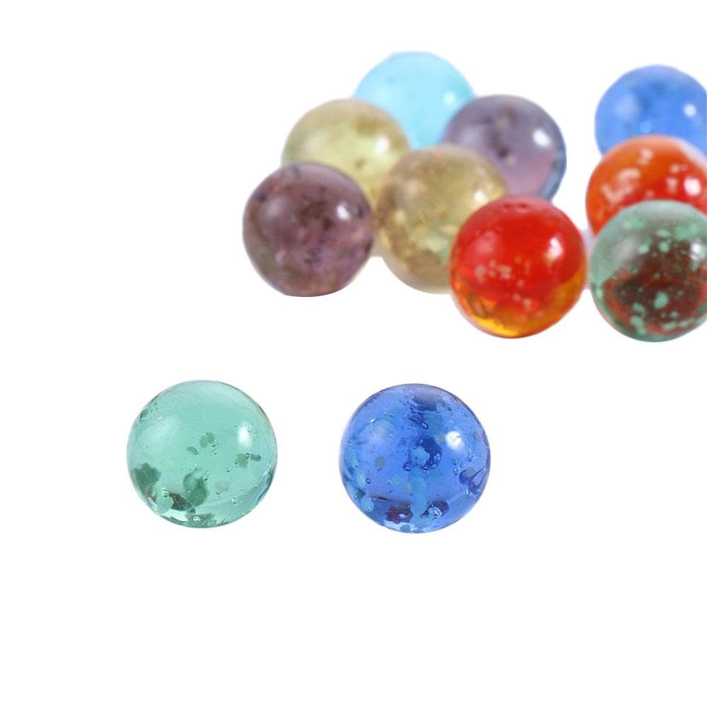 10PCS Glow in The Dark Glass Marbles - Luminous Handmade Glass Balls for Vase Fillers, Marble Games & Machine Beads (Green) - Perfect for Home Decor, Kids Play & DIY Crafts