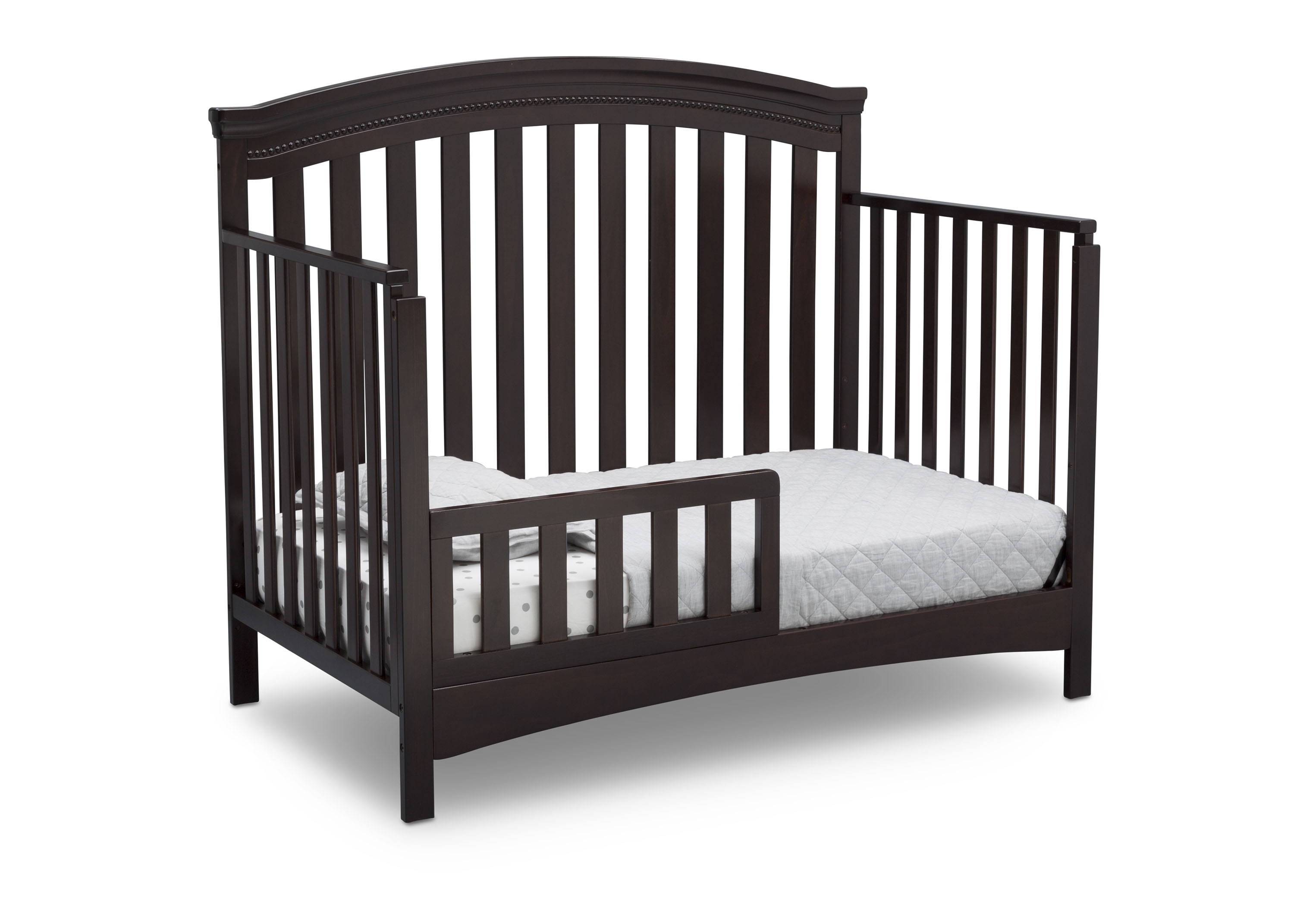 Emerson 4-in-1 Convertible Baby Crib to Toddler Bed - Safe & Adjustable Nursery Furniture for Newborns & Kids - Perfect for Bedrooms, Daycare & Nursery Rooms
