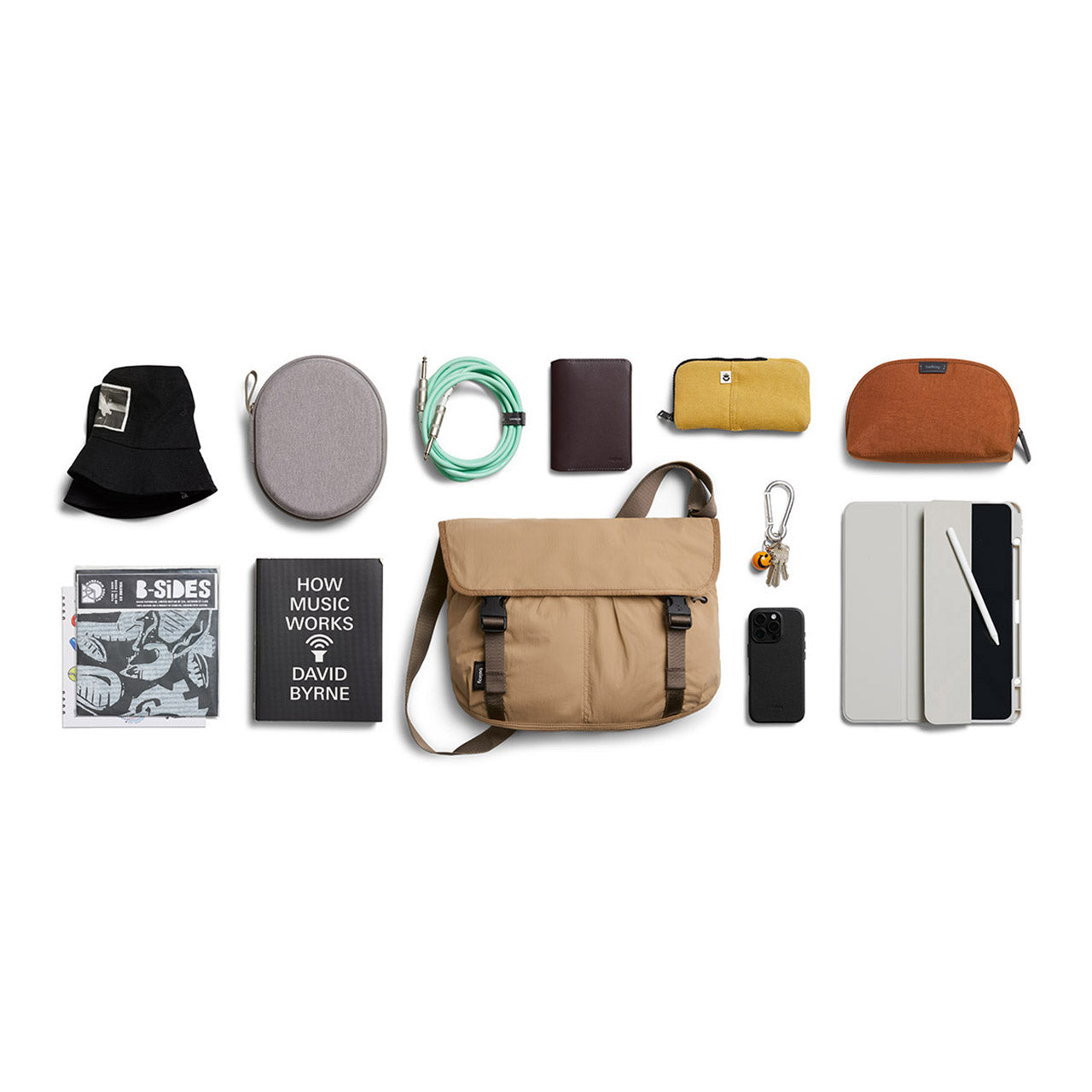Cinch Messenger Bag 12L - Durable Crossbody Shoulder Bag for Men & Women - Perfect for Work, Travel & Everyday Use