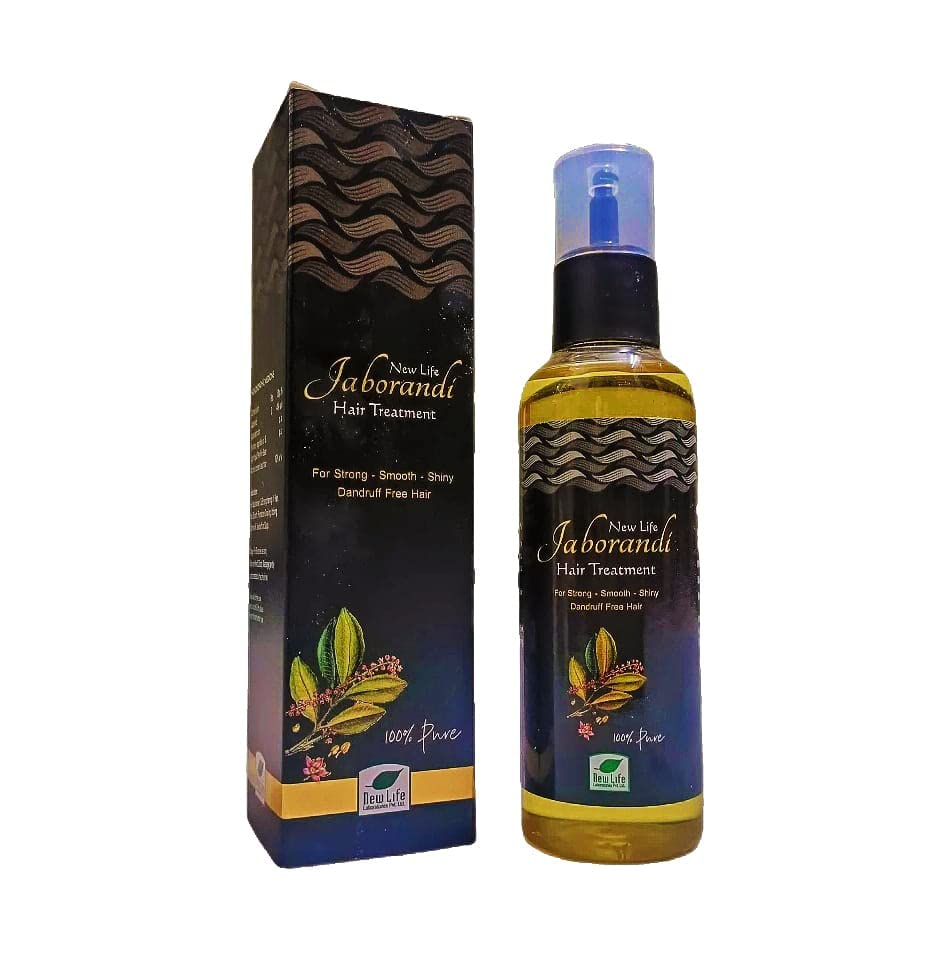 New Life Jaborandi Hair Treatment 100% Pure 100ml (Pack of 2) - Natural Hair Growth Oil for Thicker, Stronger Hair - Perfect for Daily Scalp Massage & Damaged Hair Repair