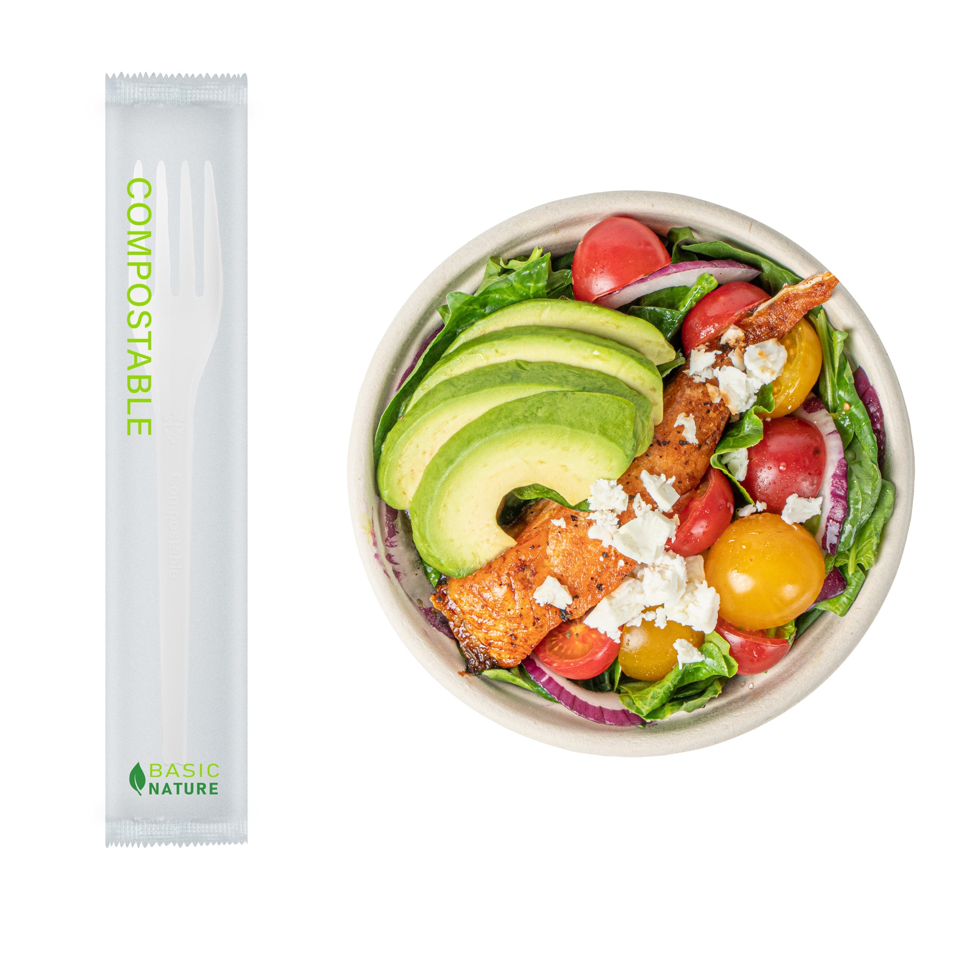 Eco-Friendly Compostable White CPLA Plastic Forks - 250 Count, Heat Resistant, 6.5 Inch Disposable Cutlery for Parties, Picnics & Catering Events