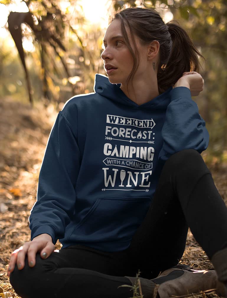 Tstars Funny Camping Hoodie - Women's Outdoor Sweatshirt with Campfire Design | Perfect Camper Gift for Hiking, Bonfires & Cozy Outdoor Adventures