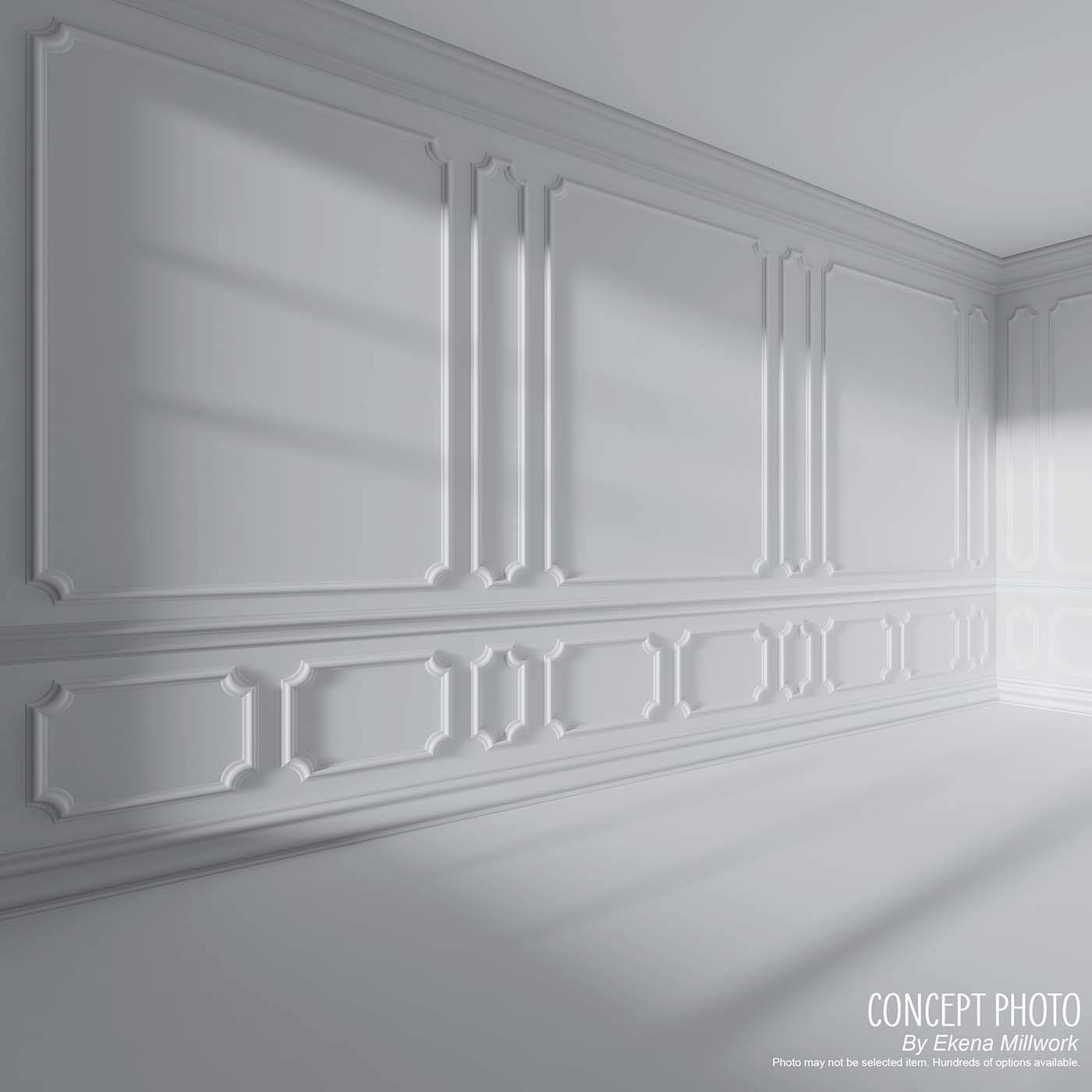 Ekena Millwork PML16X16CA-CASE-8 Caputo Egg & Dart Corner Panel Moulding (8-Pack) - 16 1/8