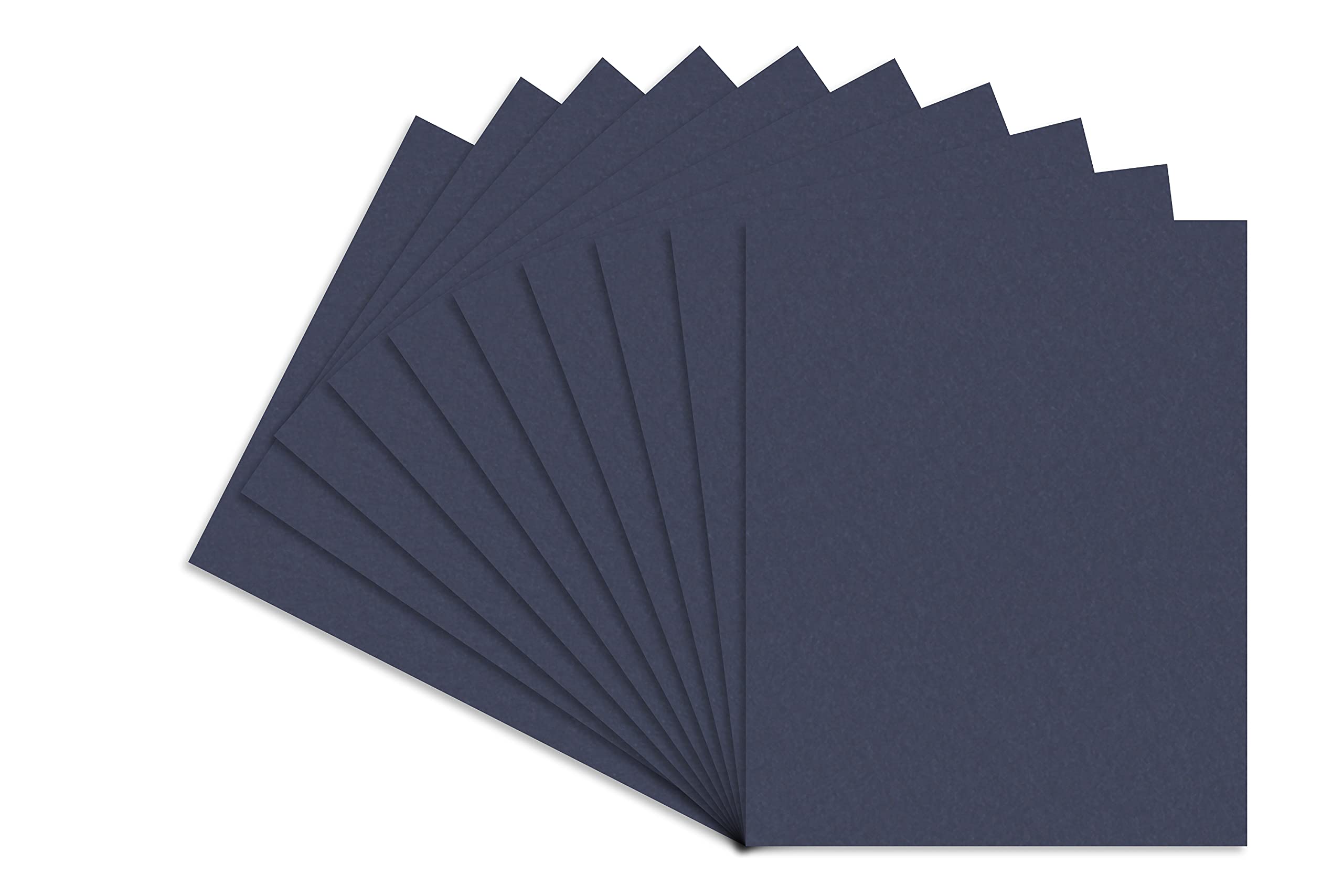 CountryArtHouse Navy Blue Acid-Free 8x10 Backing Board - Uncut Photo Mat Board for Framing - 25 Sheets - Perfect for Scrapbooking, Photo Preservation, and Art Projects