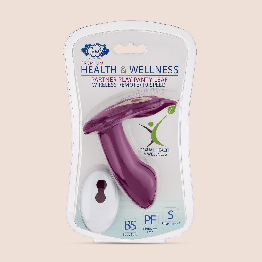 Cloud 9 Panty Leaf Vibe - Wireless Remote Control Vibrator for Women | Hands-Free Wearable Stimulator for Couples Play & Solo Pleasure | Discreet Public Use & Bedroom Fun
