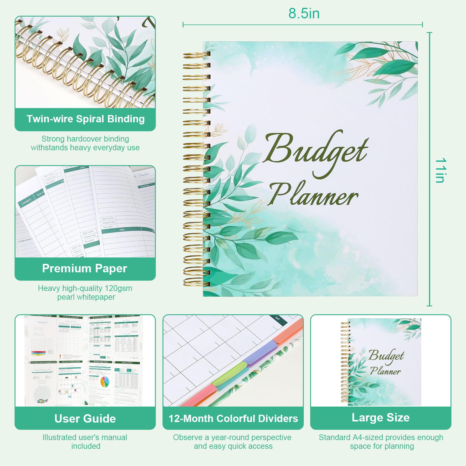 2025 Large Budget Planner 8.5