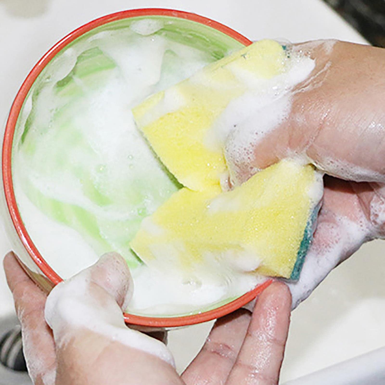 20/30pcs Nano Emery Magic Cleaning Sponges for Dishwashing, Pots, Pans & Rust Stains Removal - Heavy Duty Kitchen Scrub Sponge Kit for Sinks, Cookware & Tough Stains (Perfect for Home & Restaurant Use)