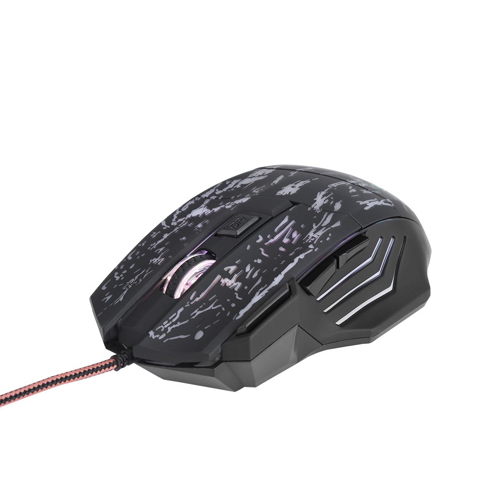 Goshyda 7-Button RGB Gaming Mouse with Breathing Light - Wired Ergonomic Computer Mouse for PC Gamers - Perfect for FPS, MOBA & Esports Competition