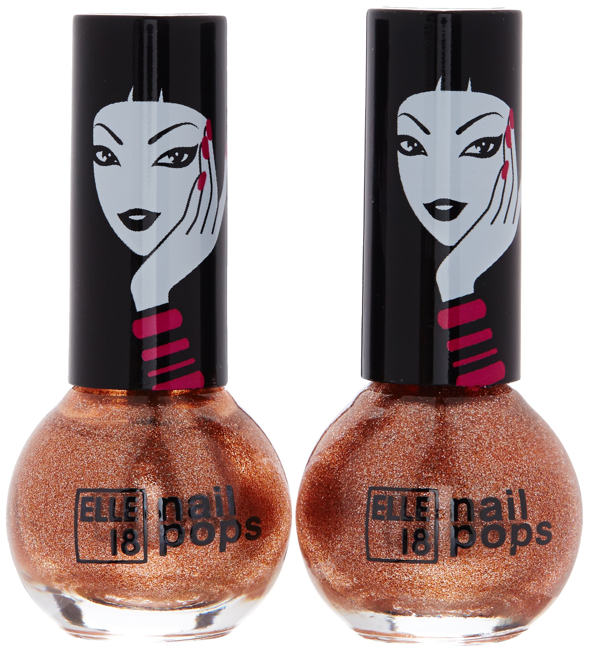 Elle 18 Nail Pops Nail Polish - Shade 05, 5ml (Pack of 2) - Long Lasting & Vibrant Color for Manicures & Pedicures - Perfect for Parties, Weddings & Everyday Wear