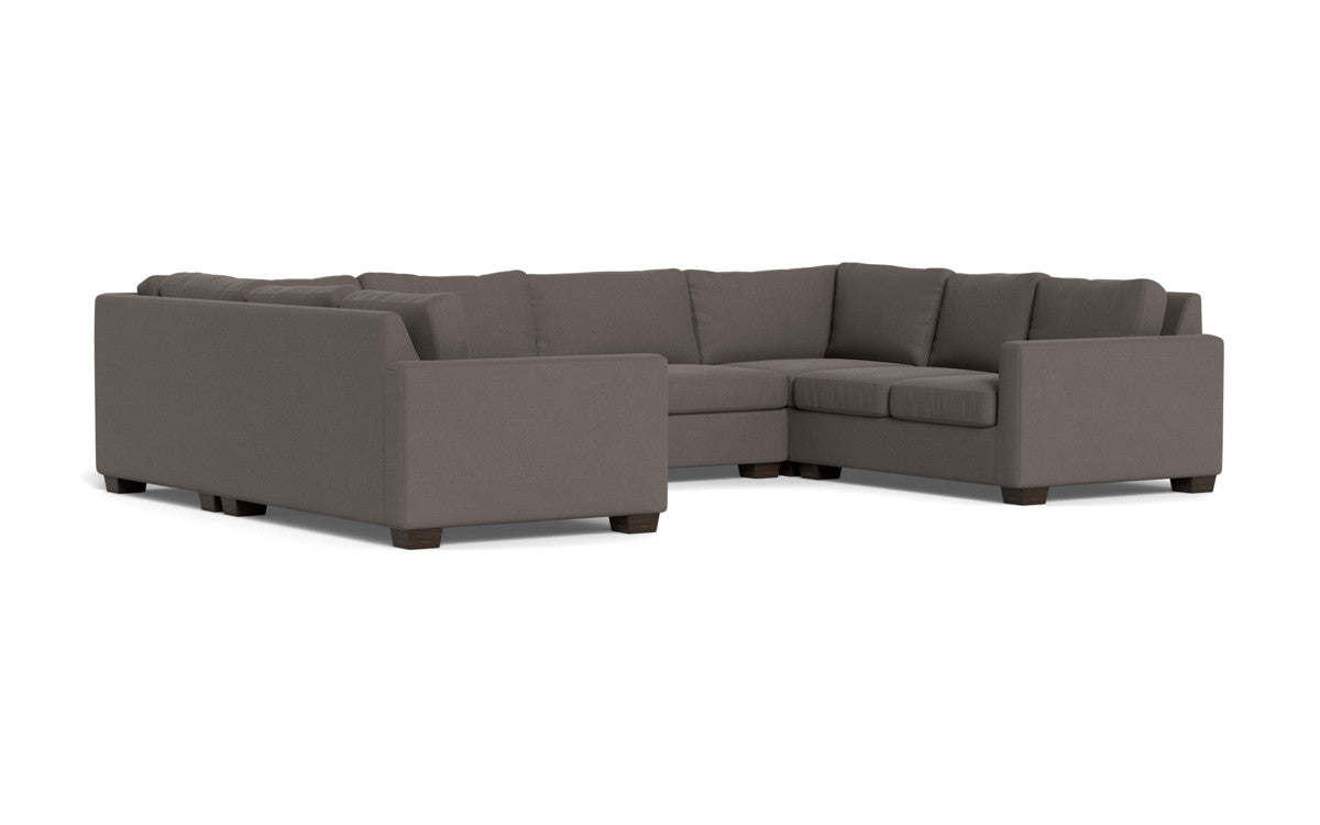 Track 141 Corner Sleeper Sofa U Sectional - Modern L-Shaped Convertible Couch Bed with Storage | Perfect for Small Spaces, Guest Rooms & Apartments