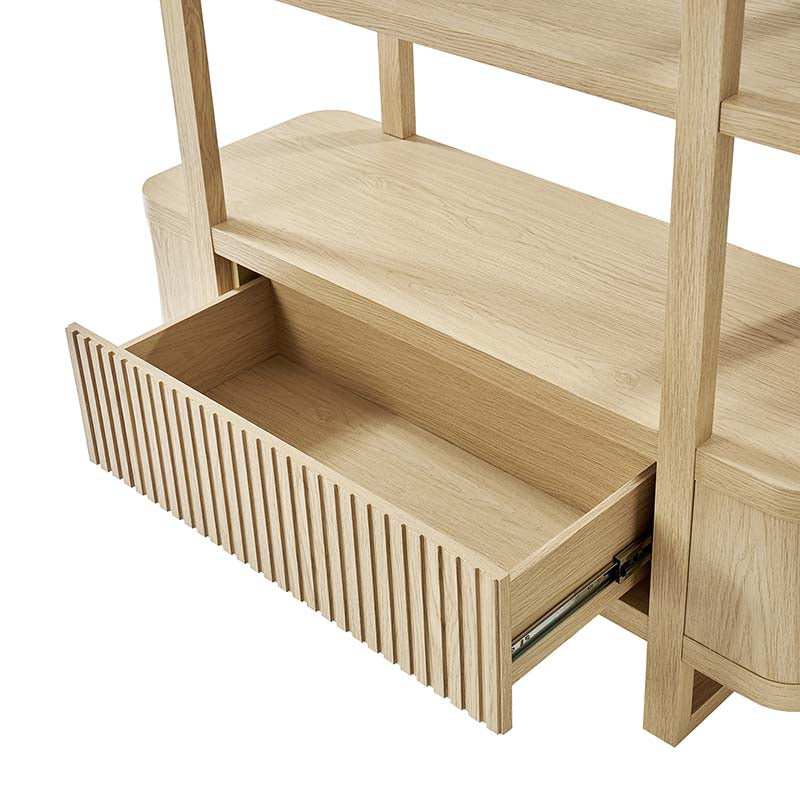 Modern Wood Bookshelf with Cabinet Storage - Stylish Home Office & Living Room Organizer for Books, Decor & Essentials | Durable & Space-Saving Design