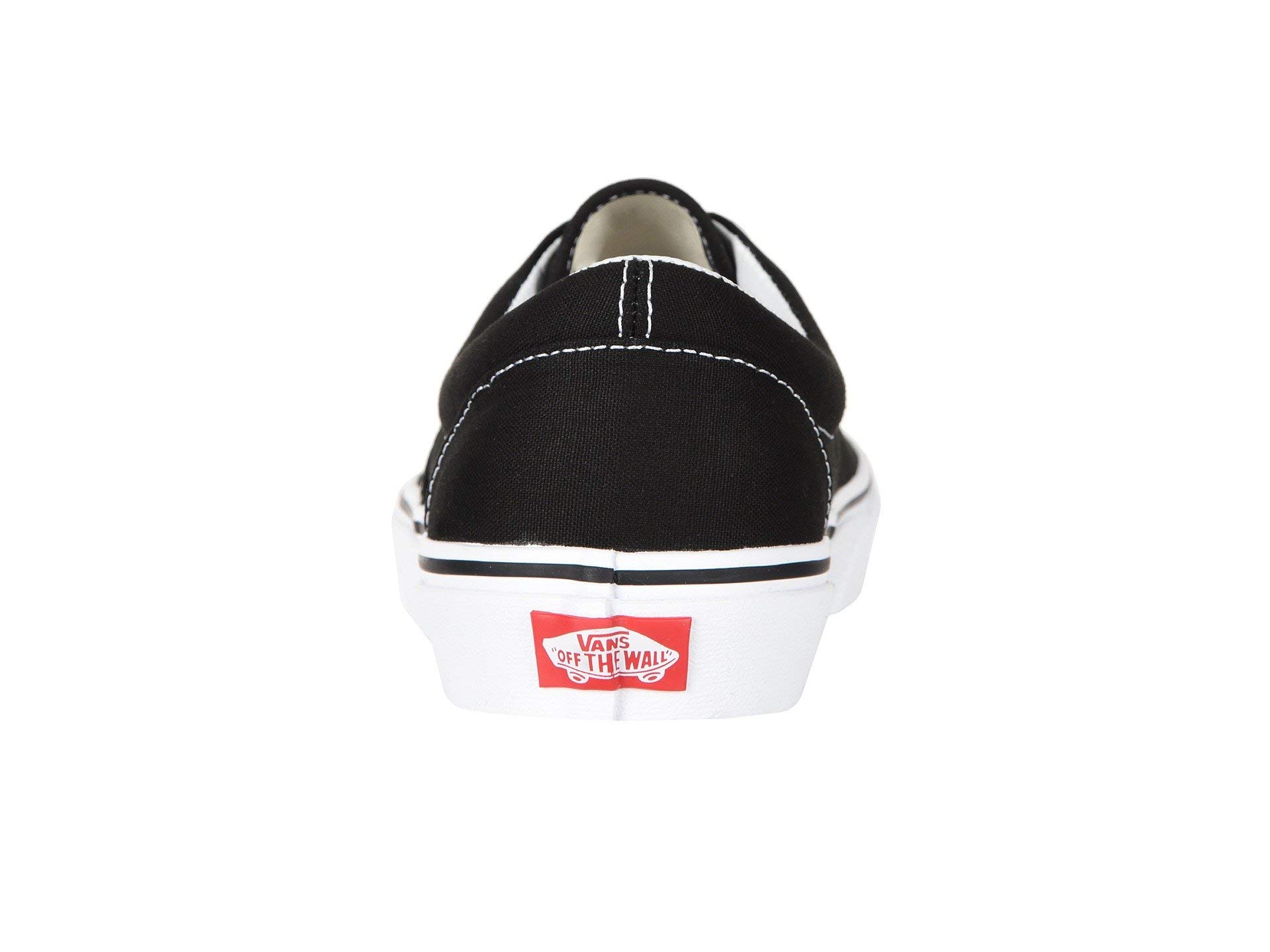 Vans Unisex Era Sneakers - Classic Black & White Canvas Skate Shoes for Men & Women, Size 5.5 | Comfortable Casual Wear for Skateboarding, Street Style & Everyday Outfits