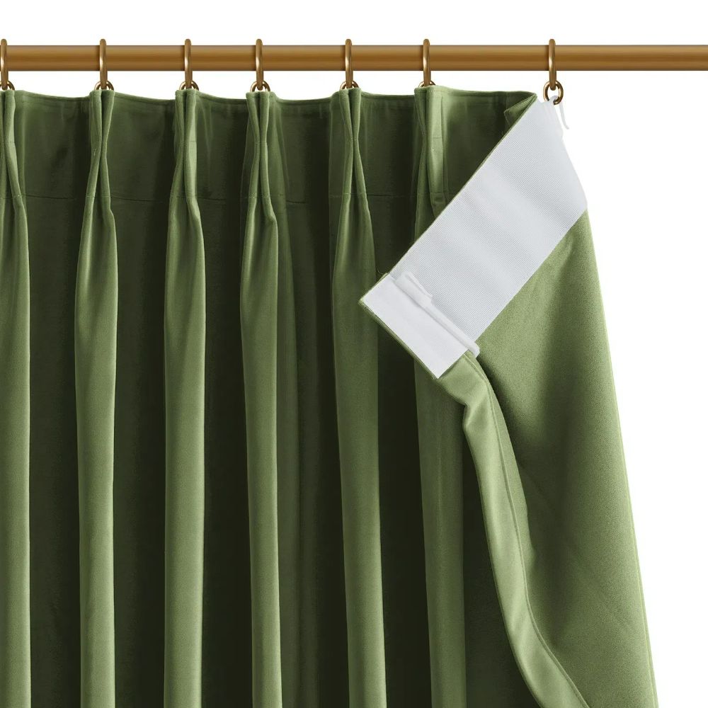 Luxury Navy Blue Velvet Blackout Curtains - Heavyweight Thermal Insulated Drapes with Soft Top Back Tab for Bedroom & Living Room | Noise Reducing & Light Blocking Window Treatments