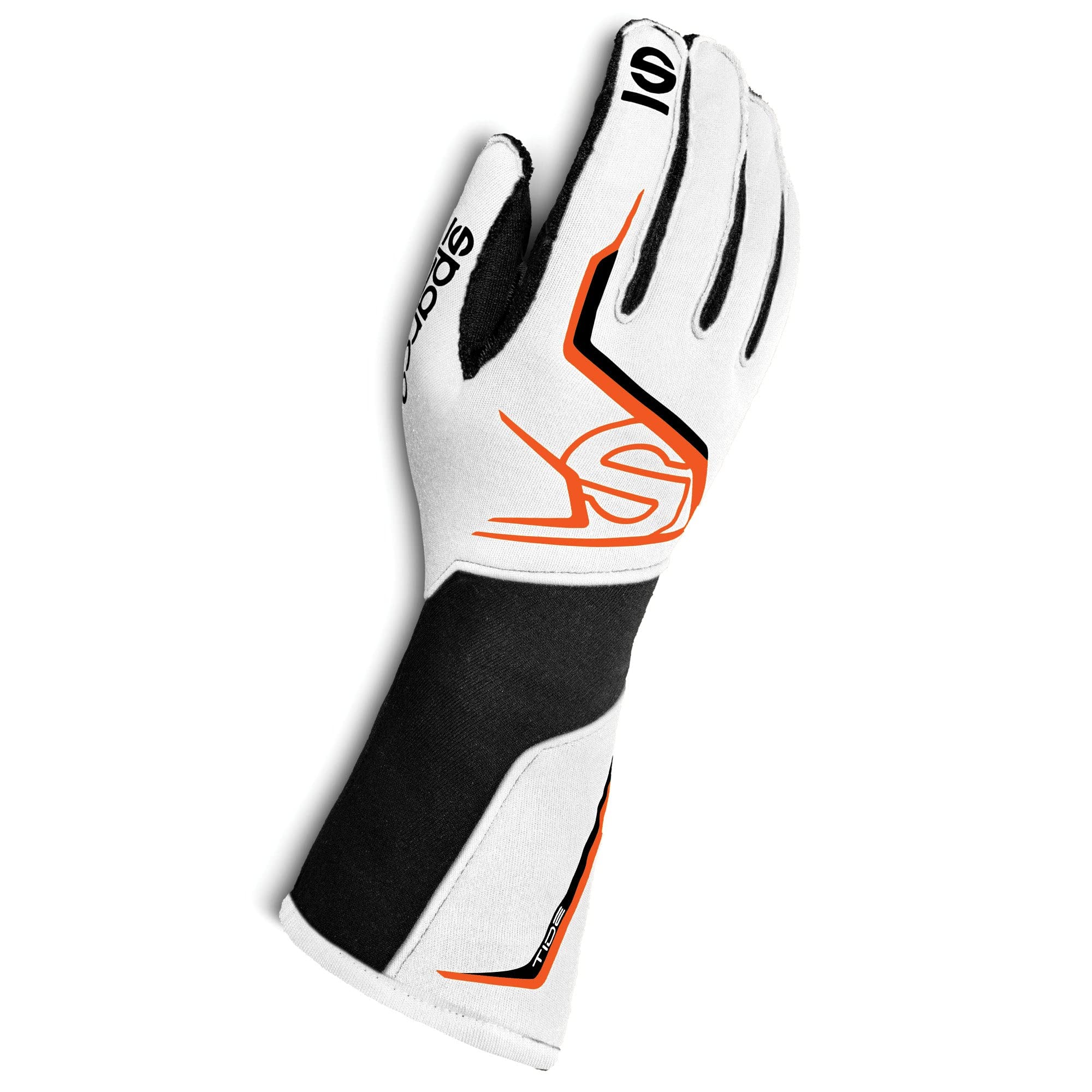 Sparco Tide-K 2020 Racing Gloves - Size 12 Black/F - Perfect for Karting, Motorsports & Driving Enthusiasts