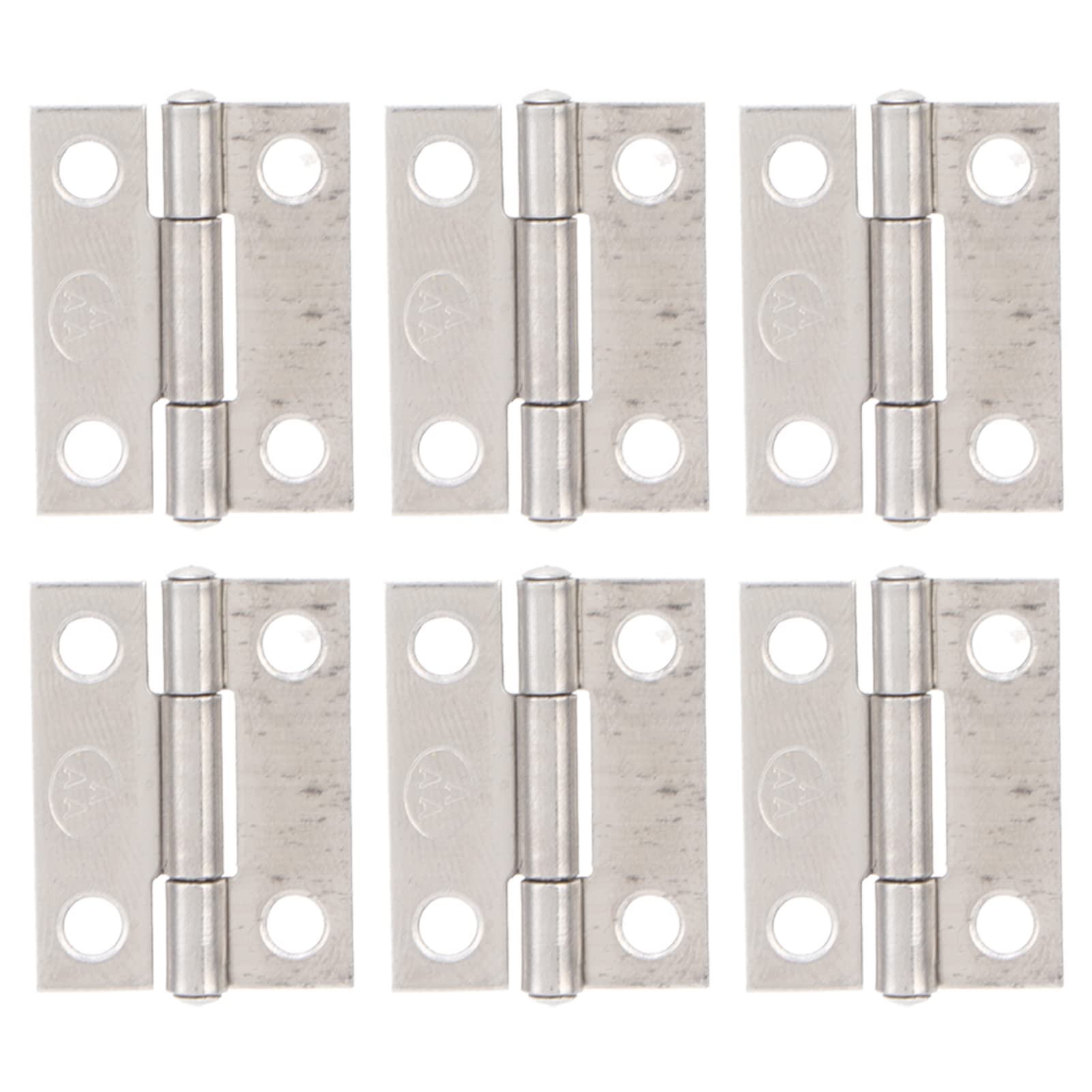 1 Inch Foldable Butt Hinge Kit - 4 Hole Mounting Heavy Duty Marine Hardware for Ship Cabinet Door & Jewelry Chest - Perfect for Marine, RV, and Home Furniture Applications