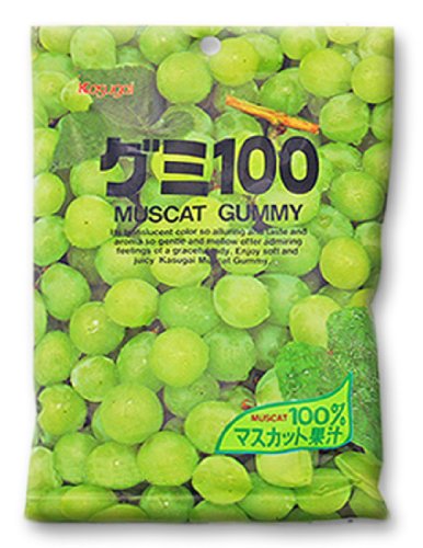 Kasugai Japanese Muscat Grape Gummy Candy - 107g Bag of Delicious Fruit Snacks - Perfect for Lunchboxes, Parties & Asian-Inspired Desserts