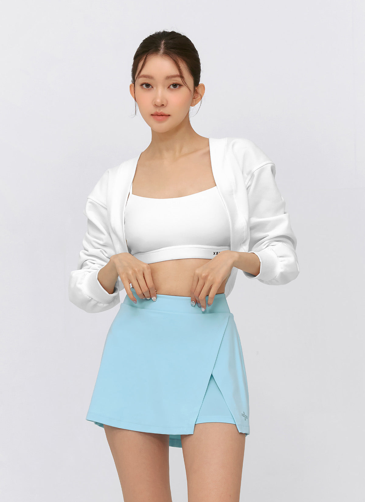 Black Label Power Rise Slit 2-in-1 Skirt for Women - High Waist Flowy Skirt with Side Slits, Office & Party Wear, Casual & Formal Outfits