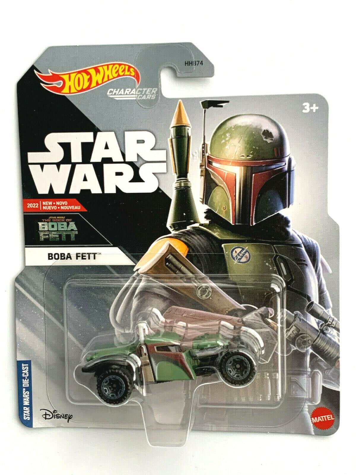 Hot Wheels Die-Cast Star Wars Boba Fett Character Car - Collectible Toy Vehicle for Kids & Adults - Perfect for Display, Play & Gift Giving