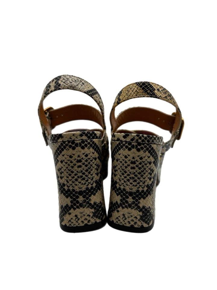 Gucci Python Embossed Platform Heels for Women - Size 37 (US 7) - Luxury High Heels for Parties, Weddings & Special Occasions