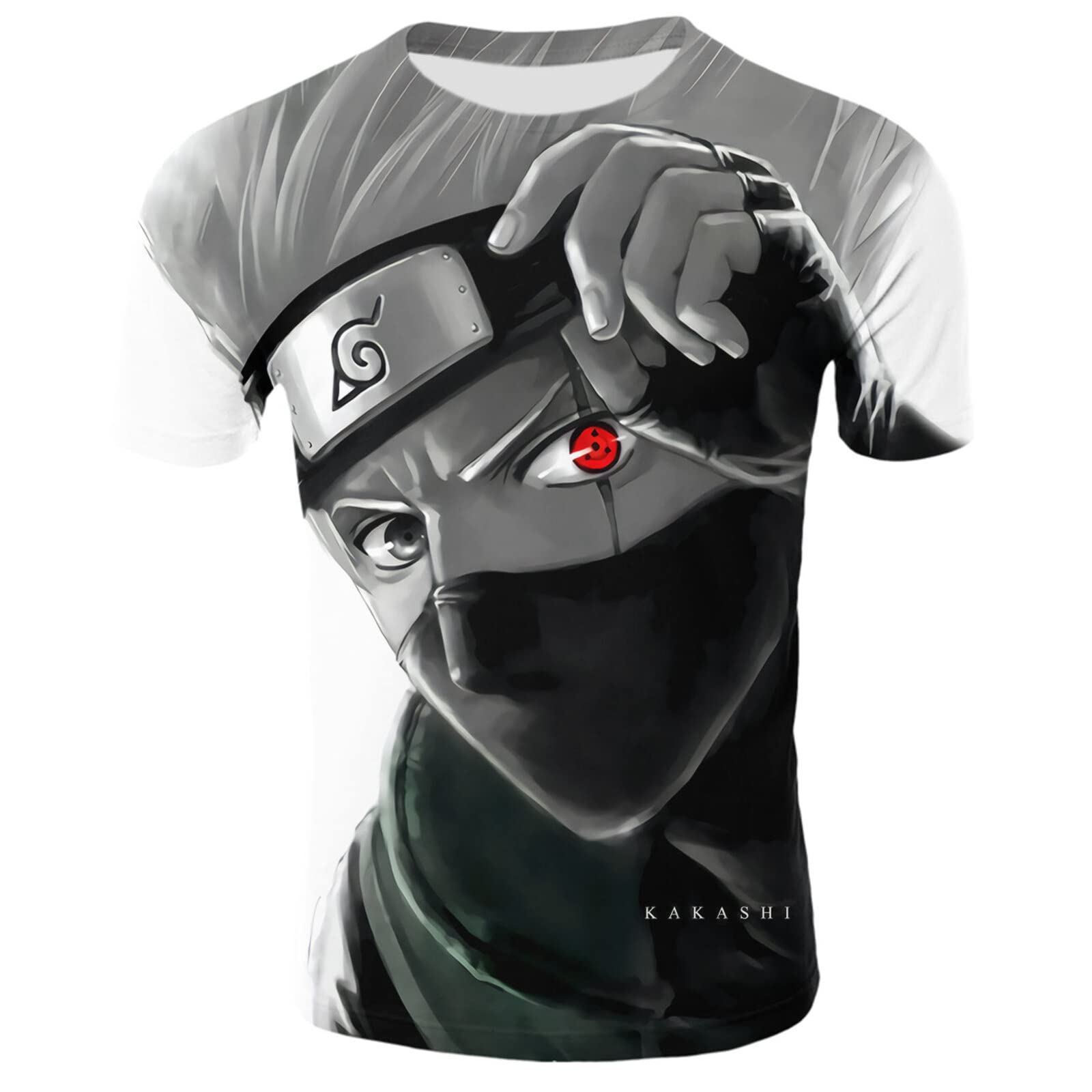 **DJAERUA Men's Anime T-Shirt - 3D Printed Short Sleeve Cosplay Shirt for Casual Wear, Gaming, and Conventions**